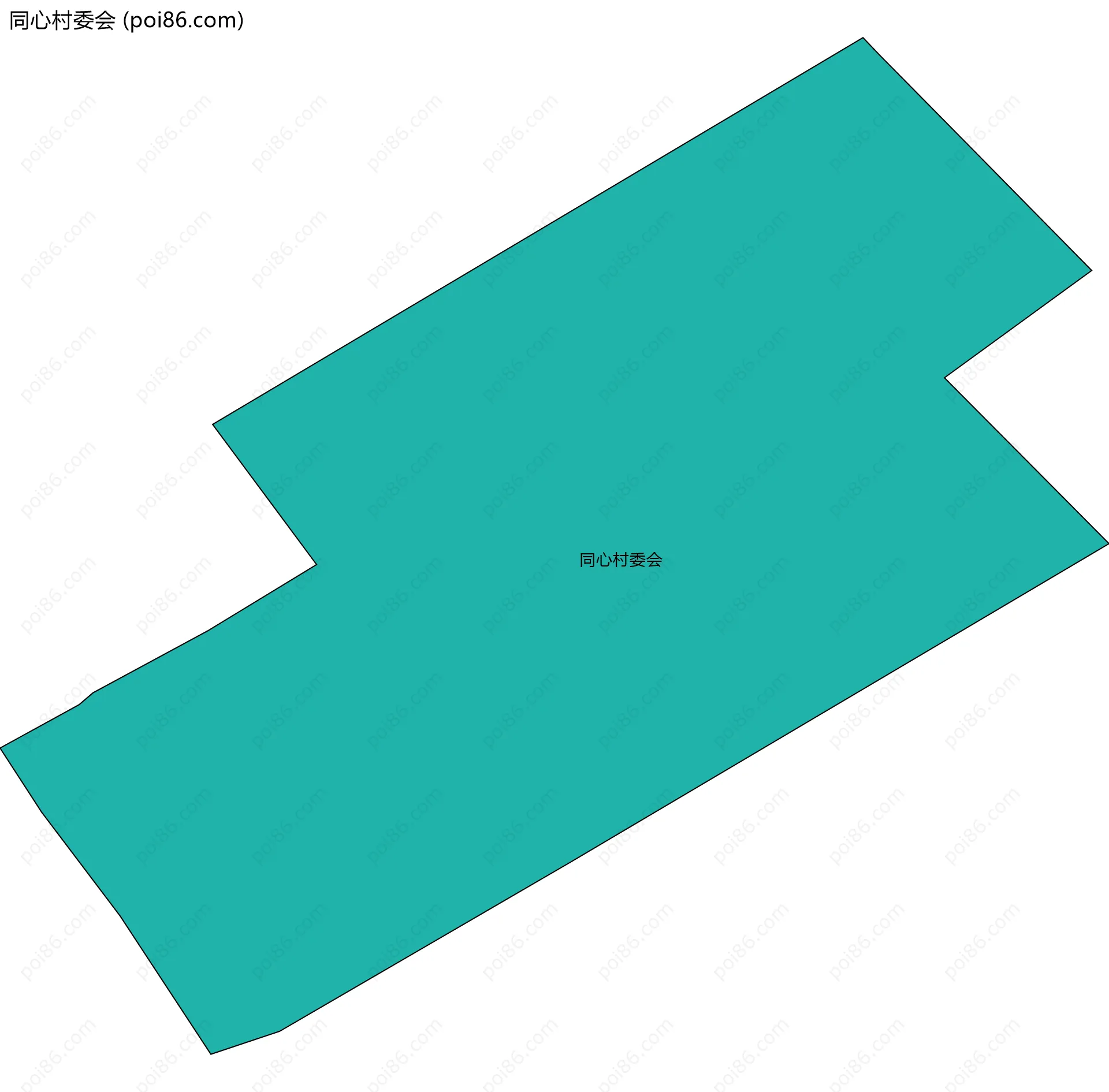 同心村委会边界地图