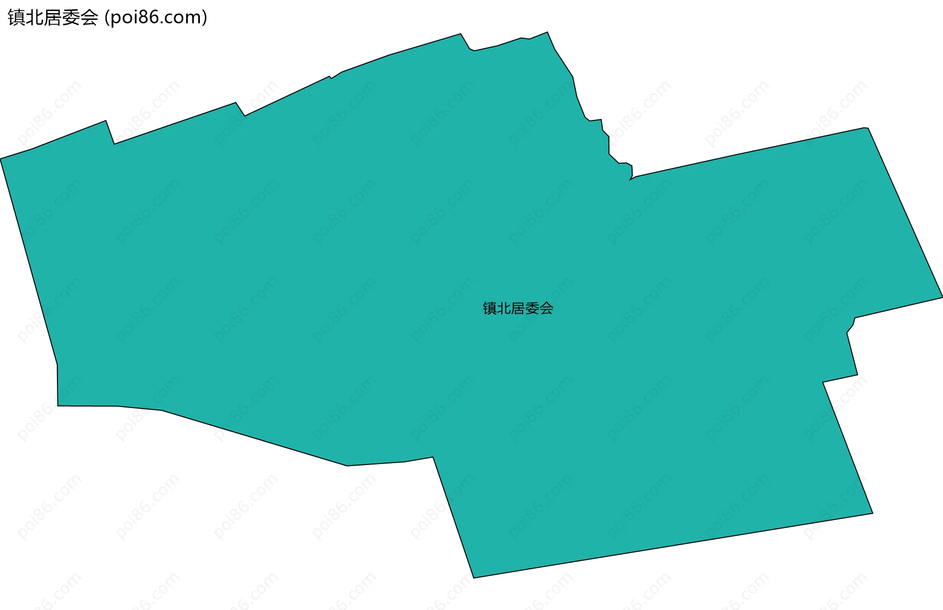 镇北居委会边界地图
