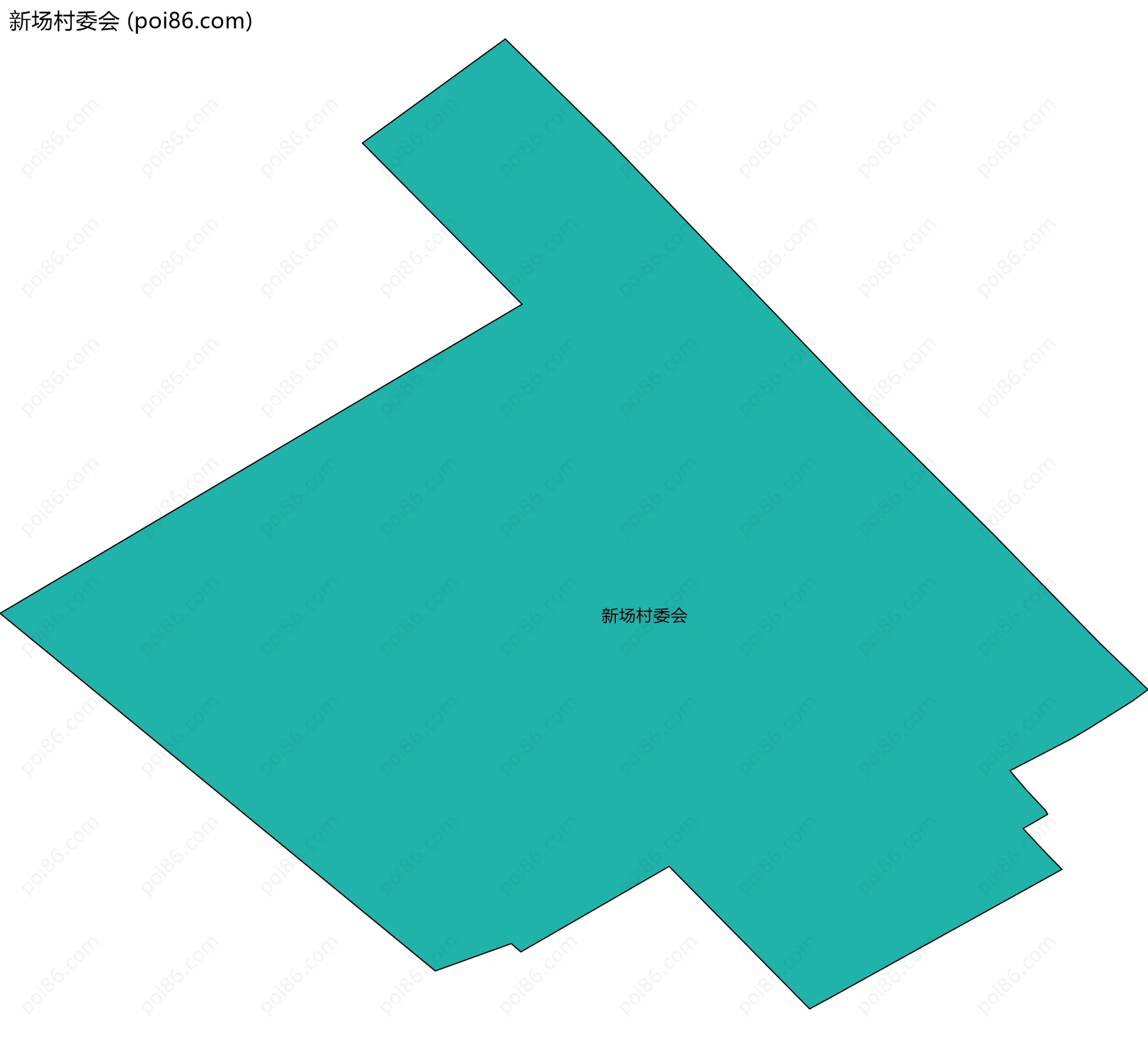 新场村委会边界地图