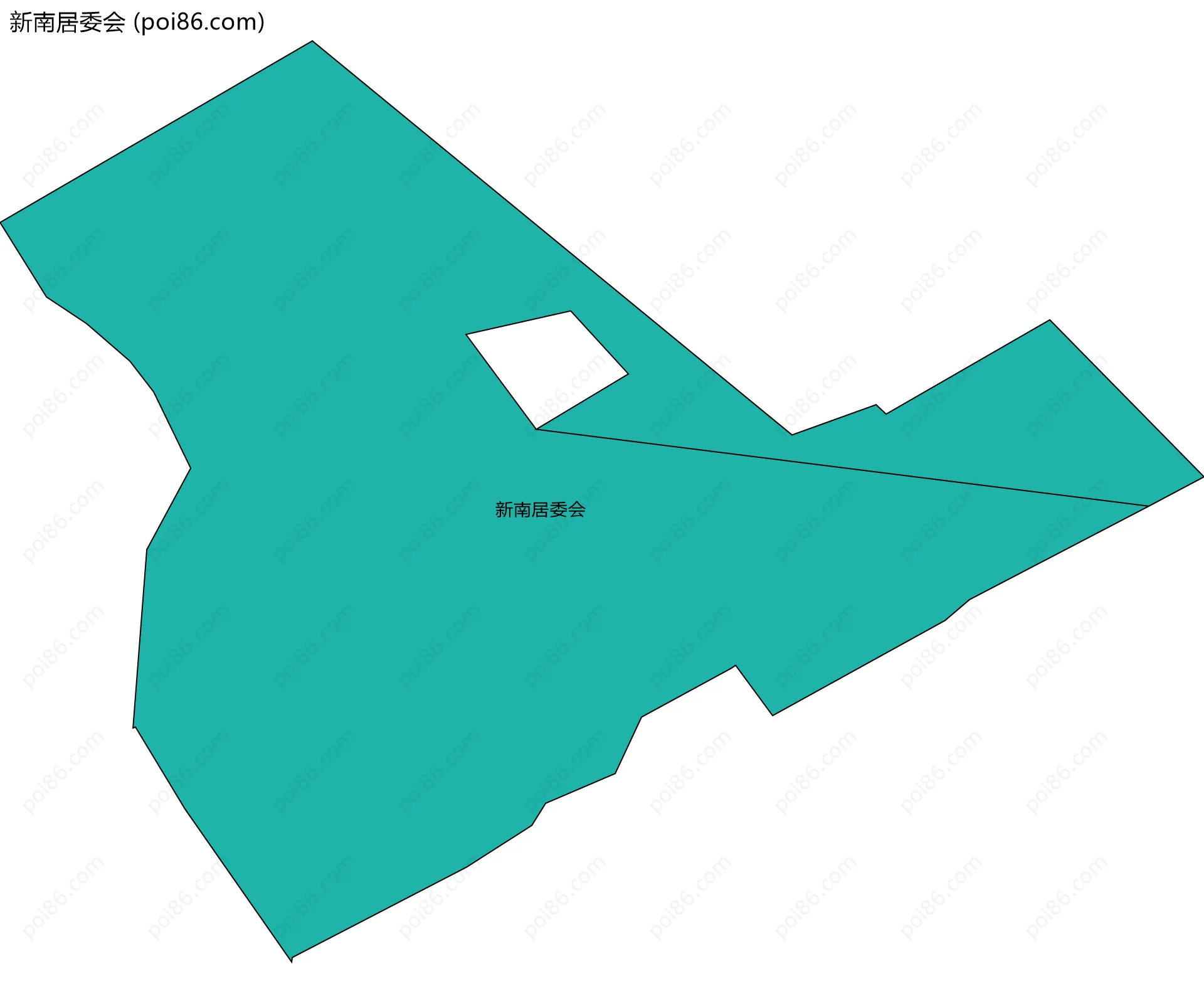 新南居委会边界地图