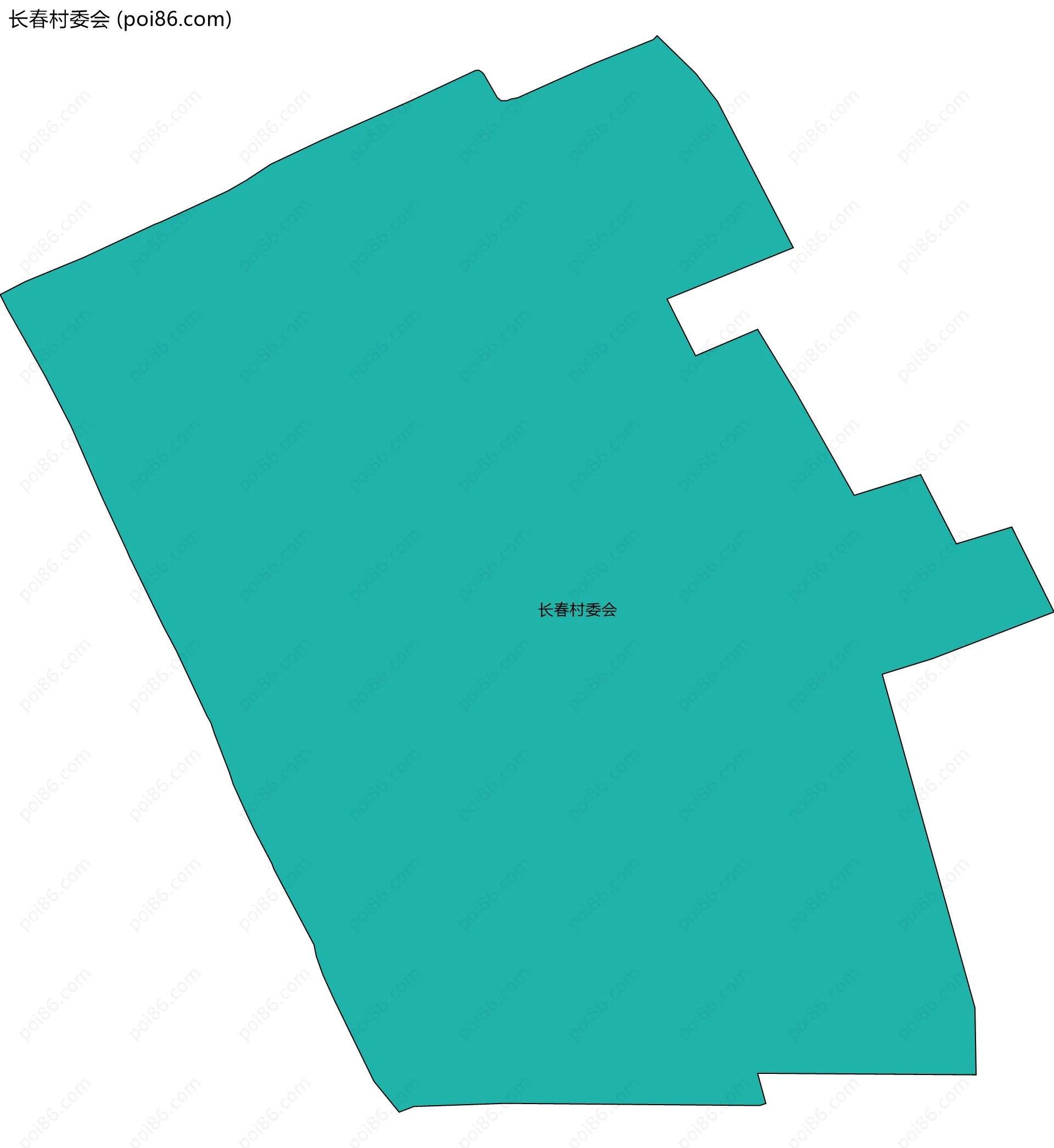 长春村委会边界地图