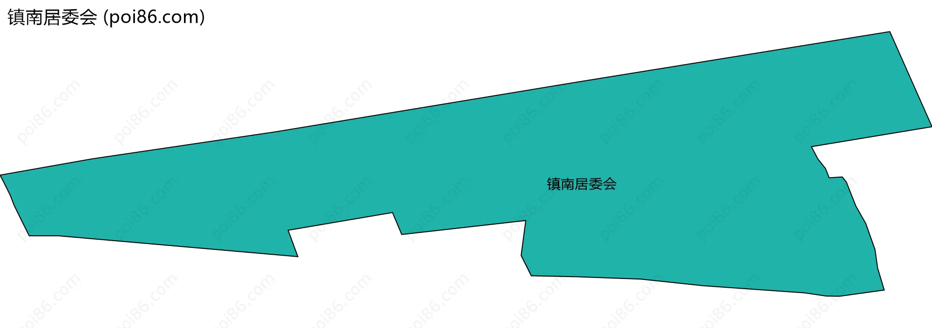 镇南居委会边界地图