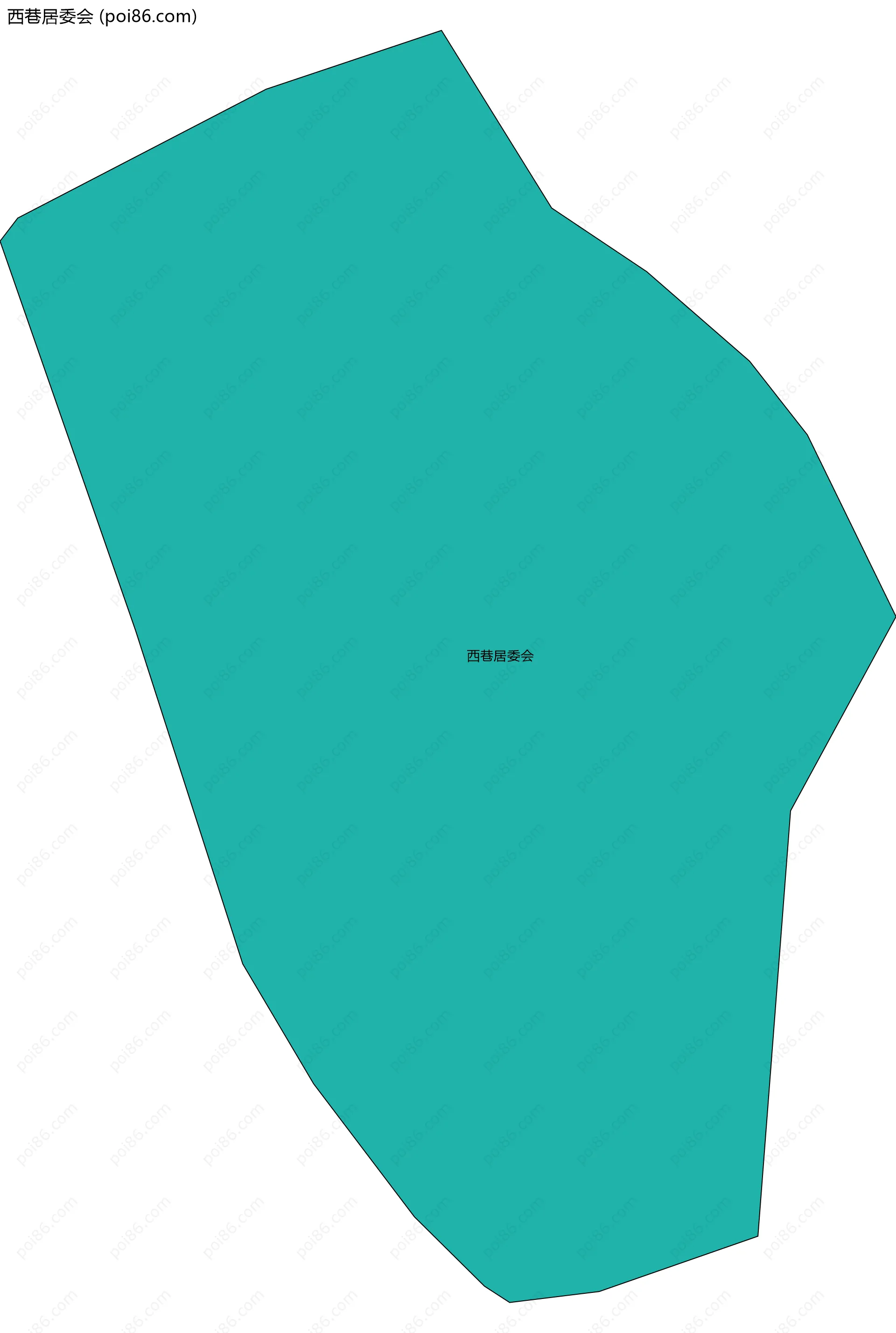 西巷居委会边界地图