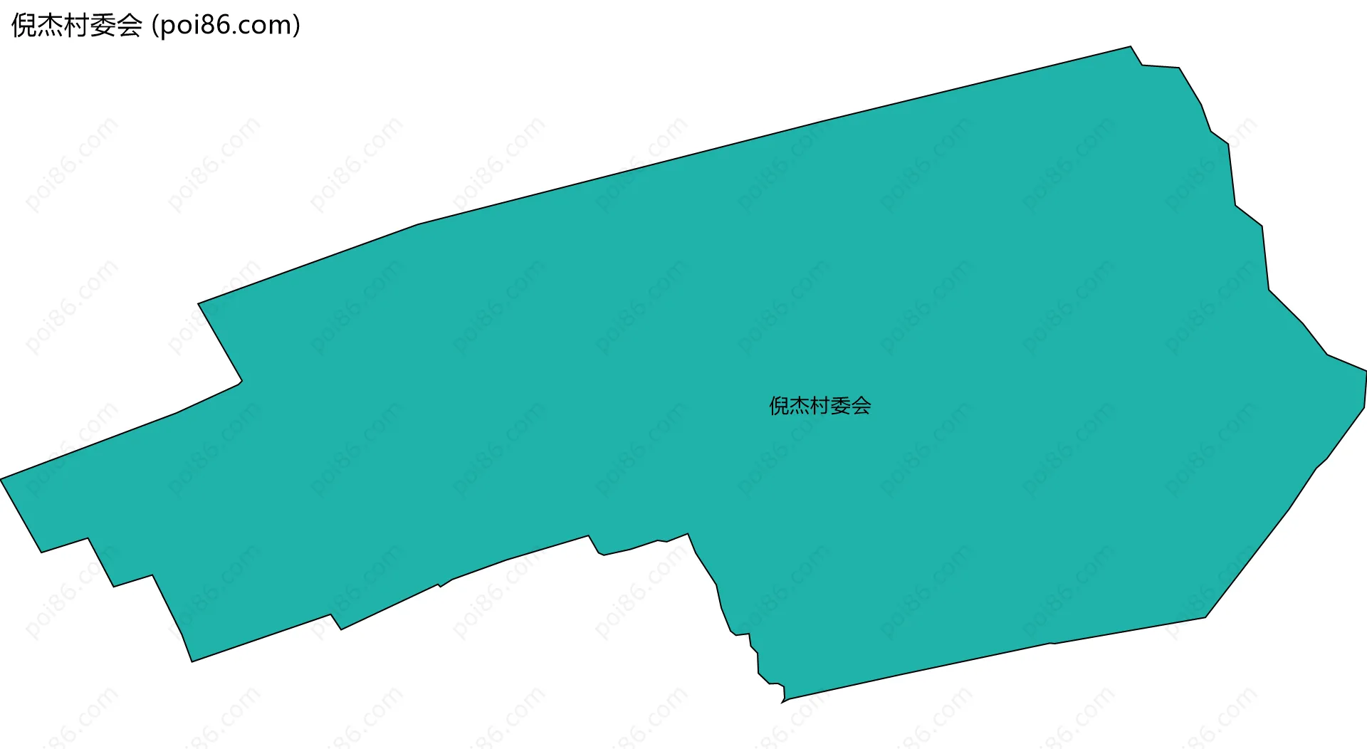 倪杰村委会边界地图