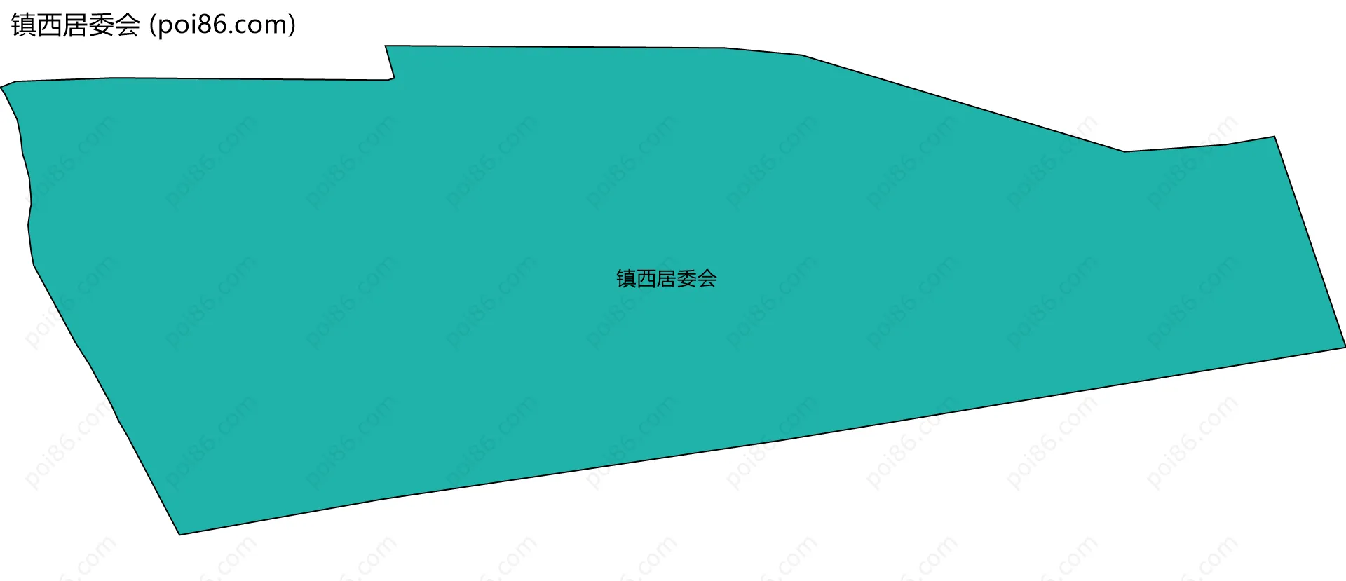 镇西居委会边界地图