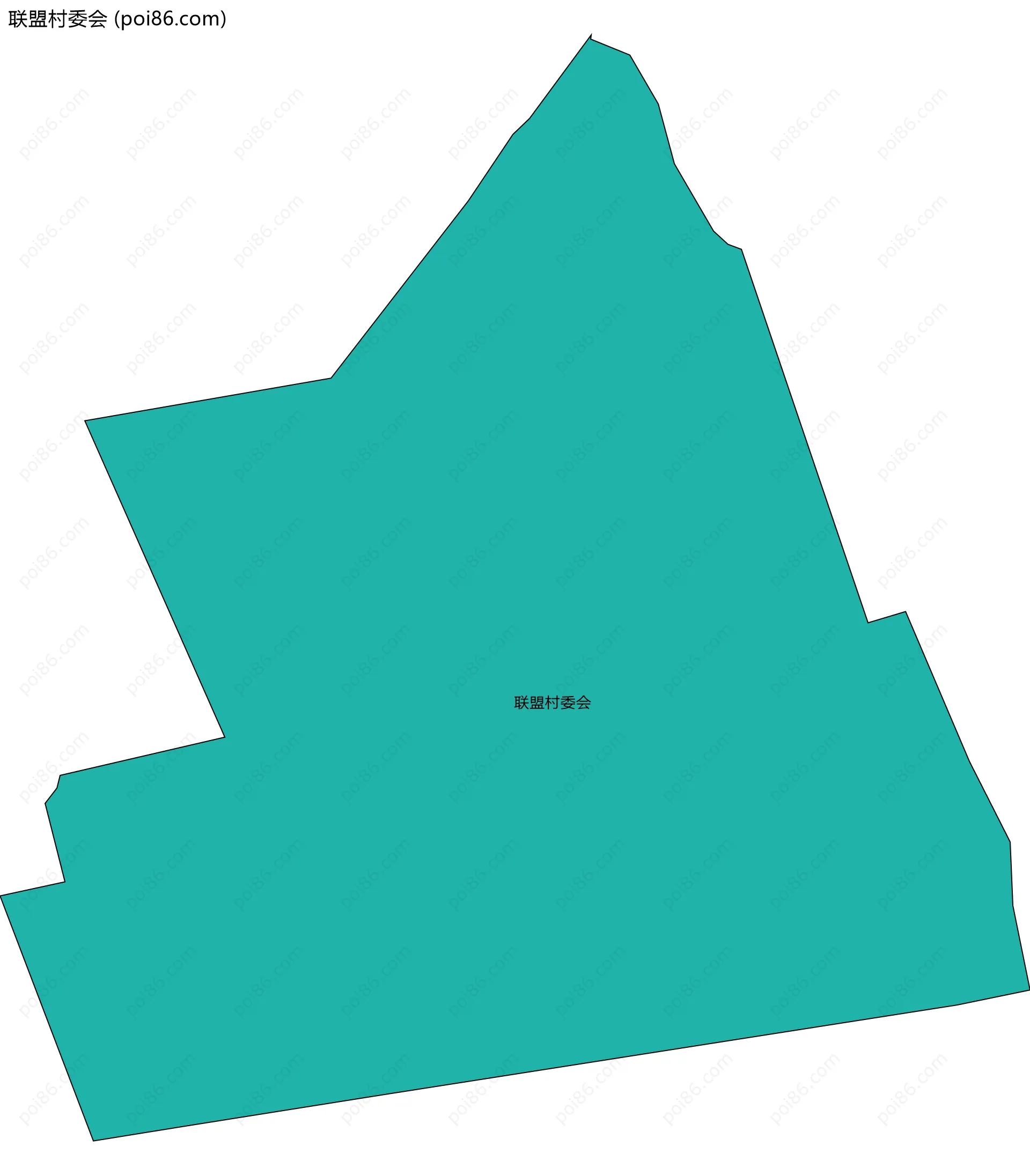 联盟村委会边界地图