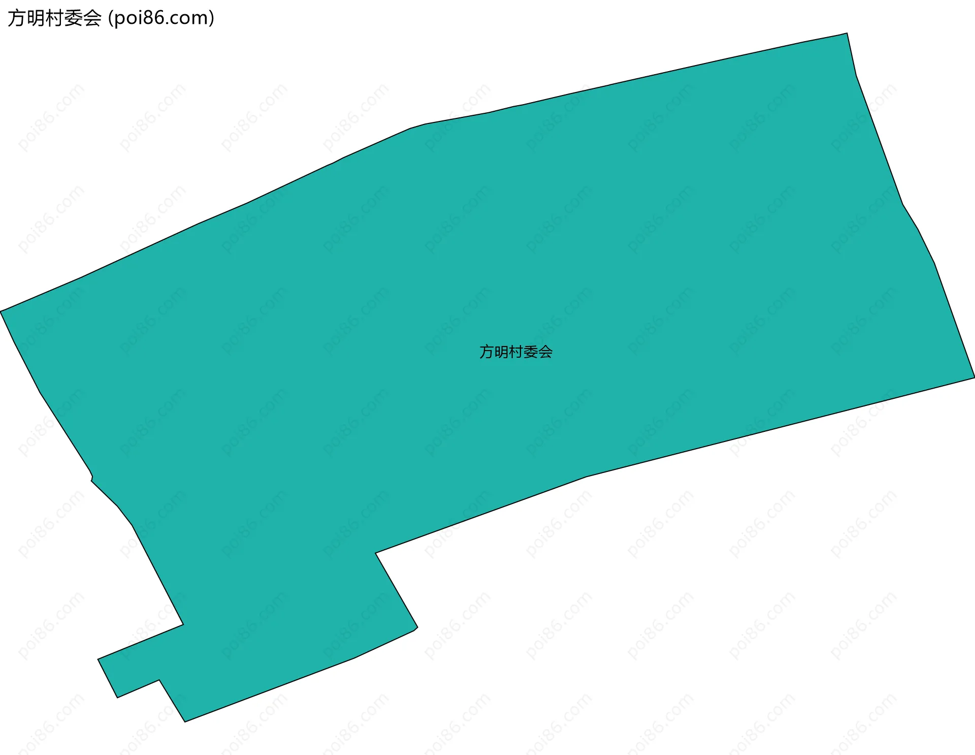 方明村委会边界地图