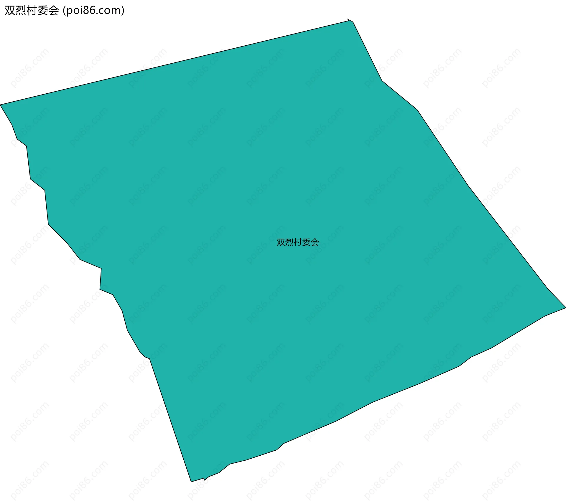 双烈村委会边界地图