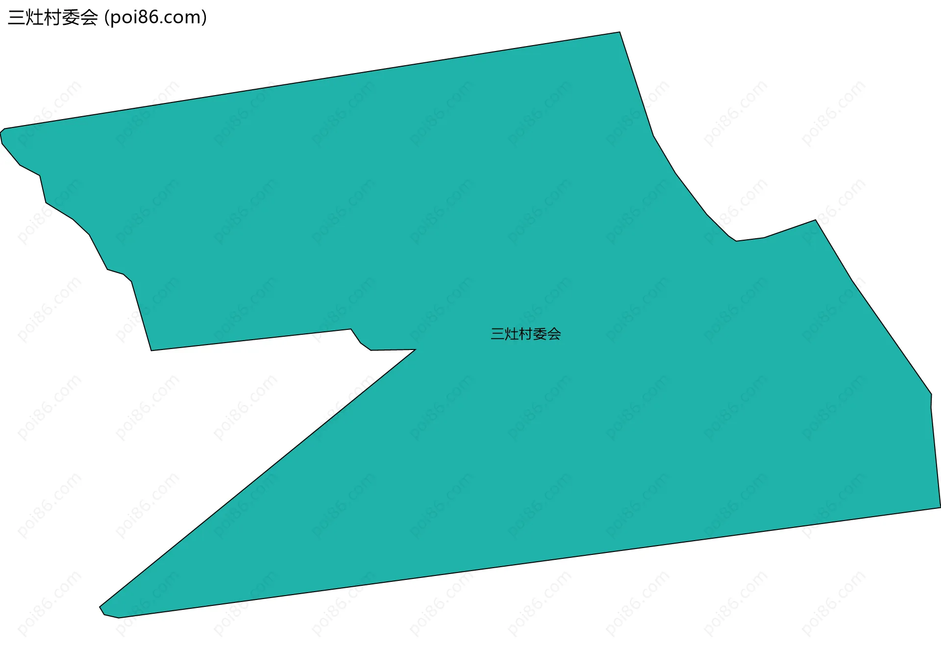 三灶村委会边界地图