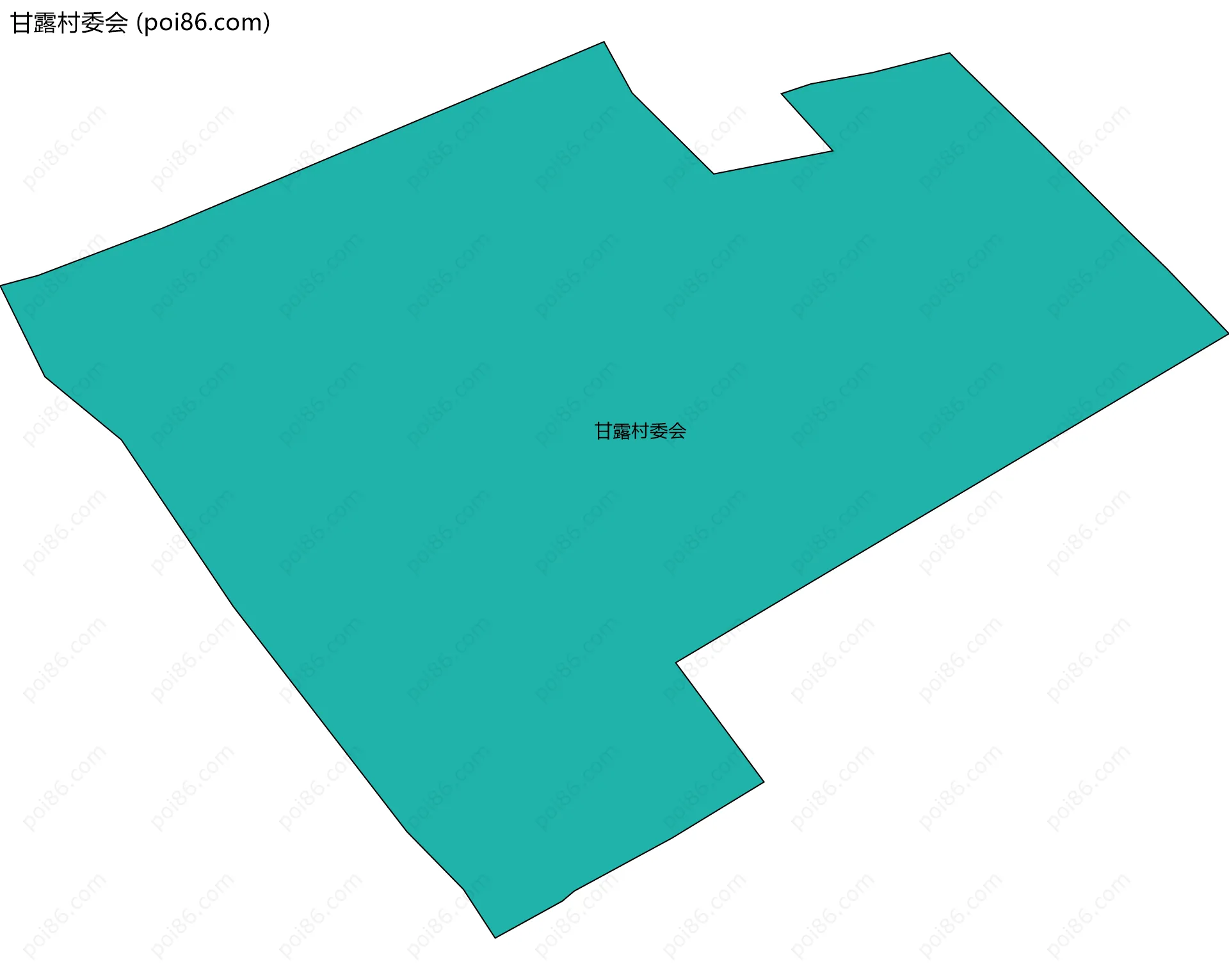 甘露村委会边界地图