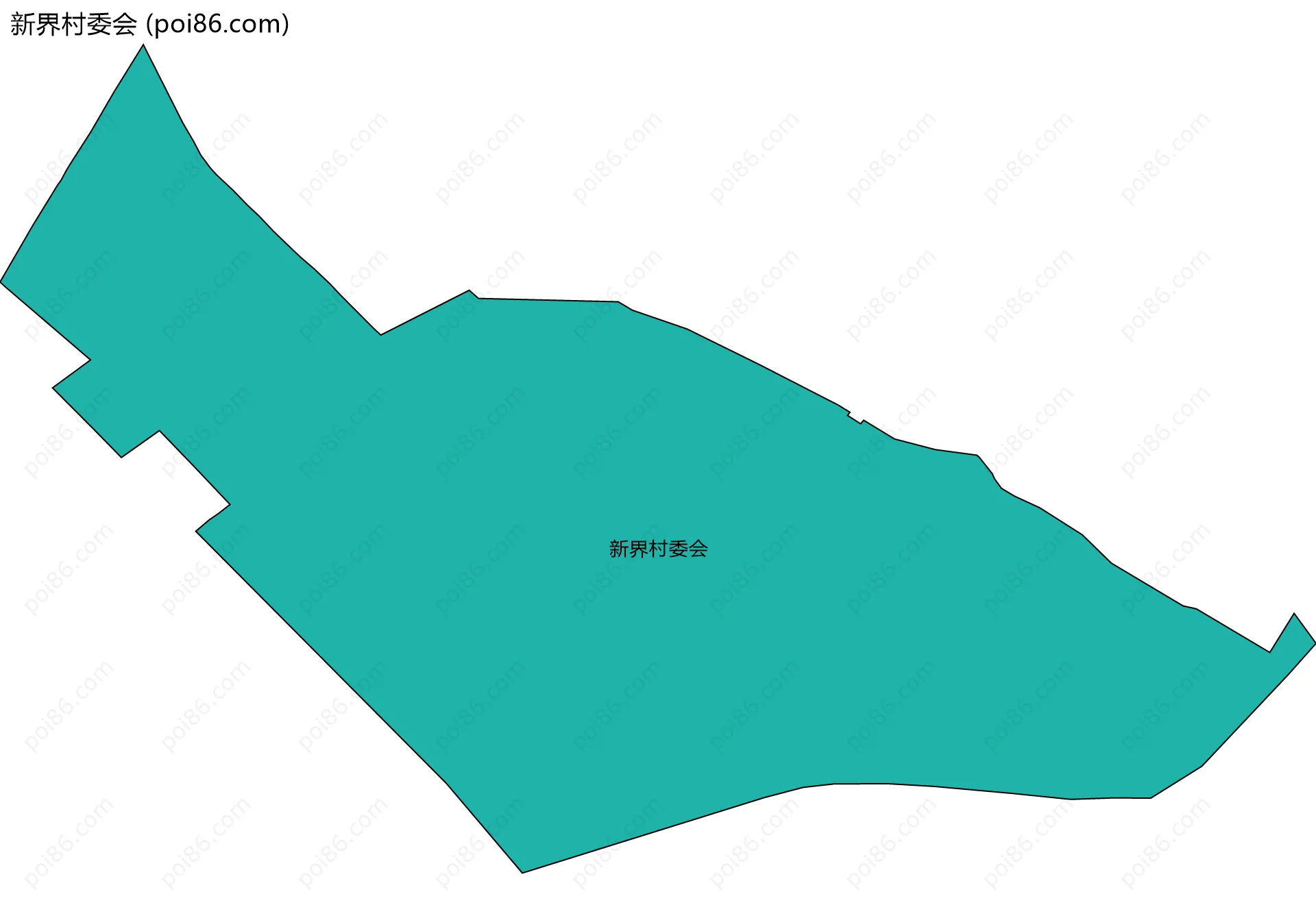 新界村委会边界地图