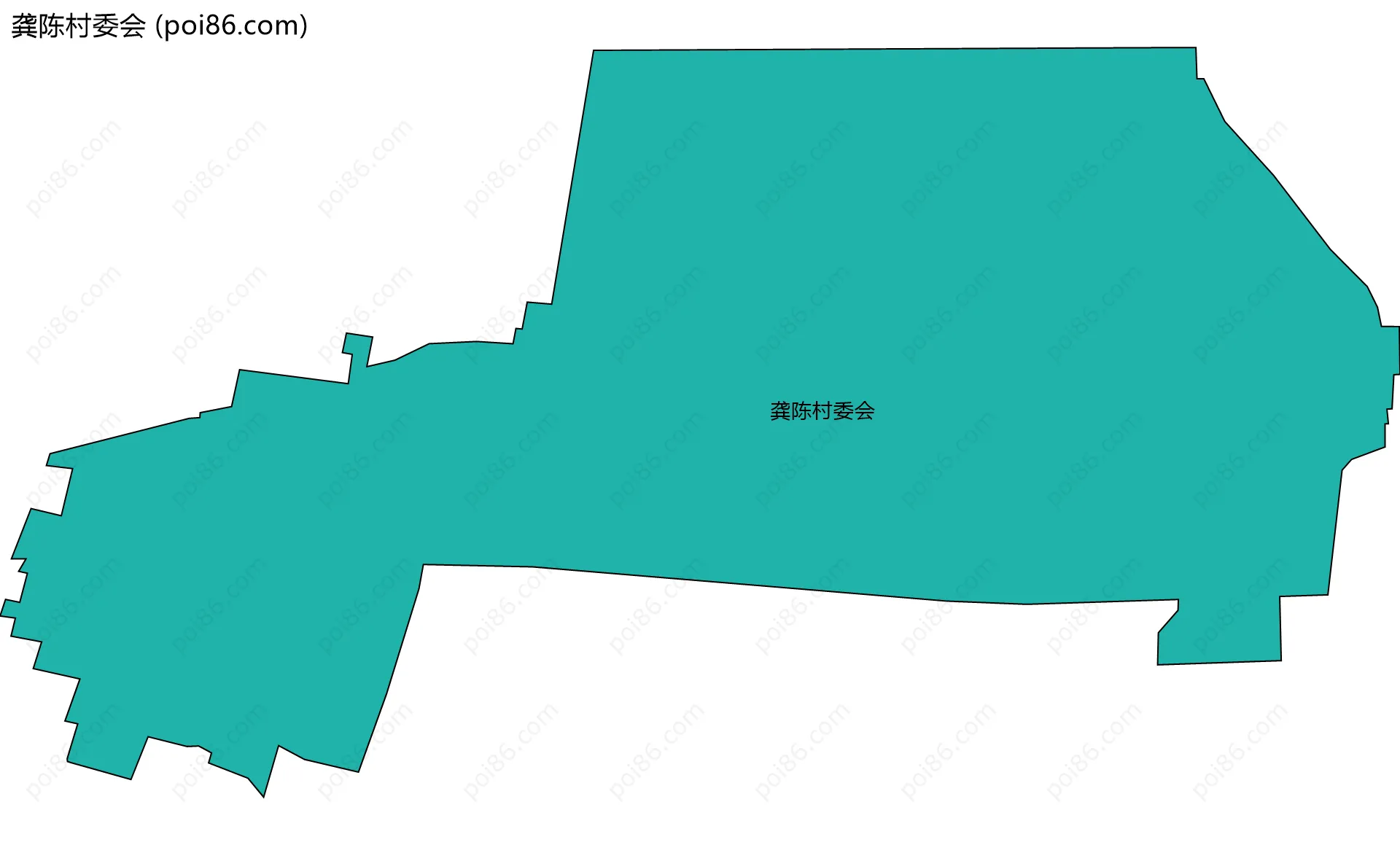 龚陈村委会边界地图