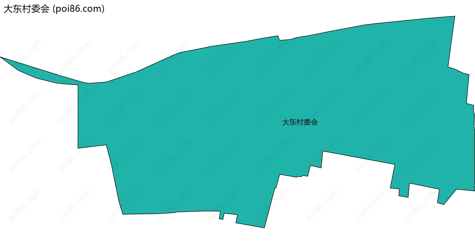 大东村委会边界地图