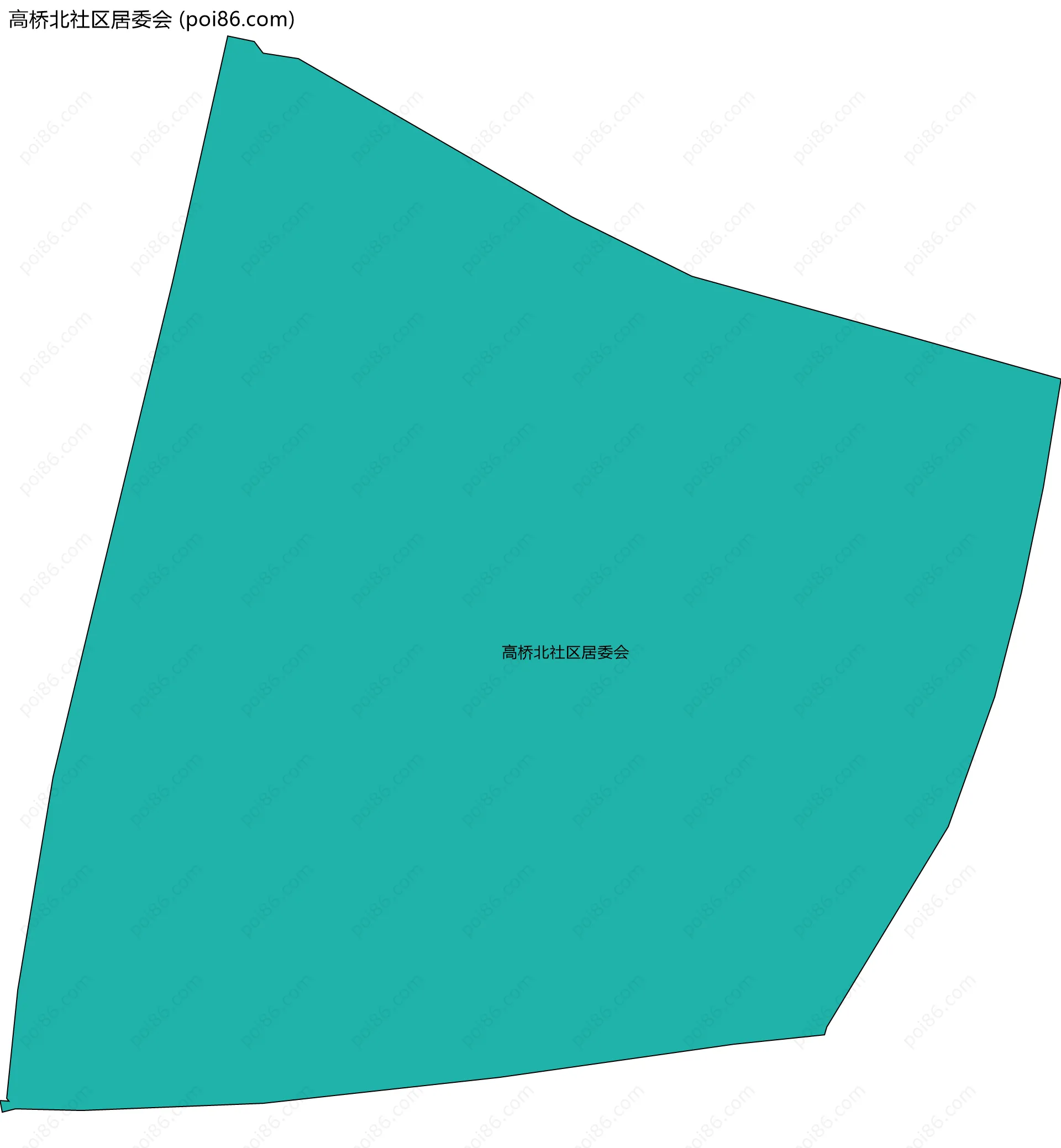 高桥北社区居委会边界地图