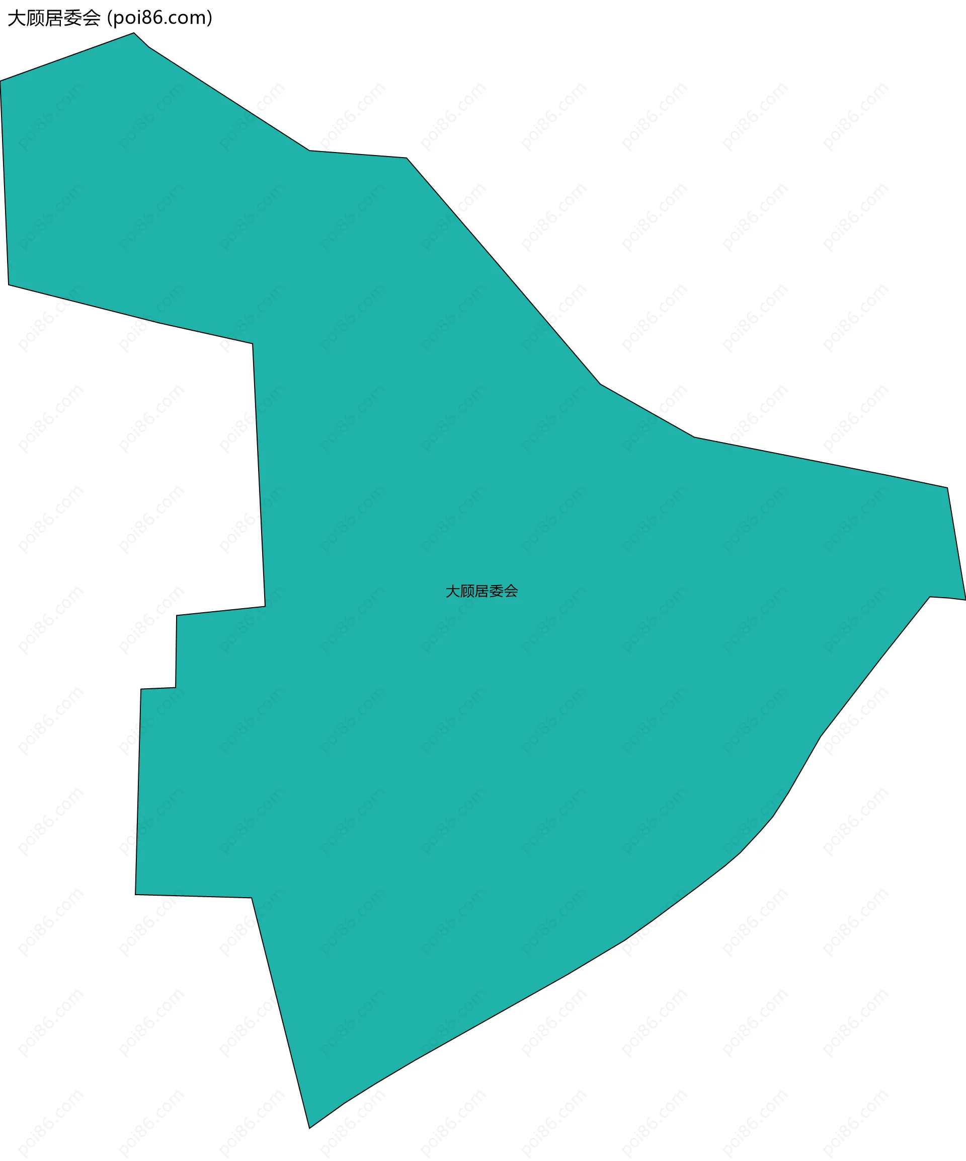 大顾居委会边界地图