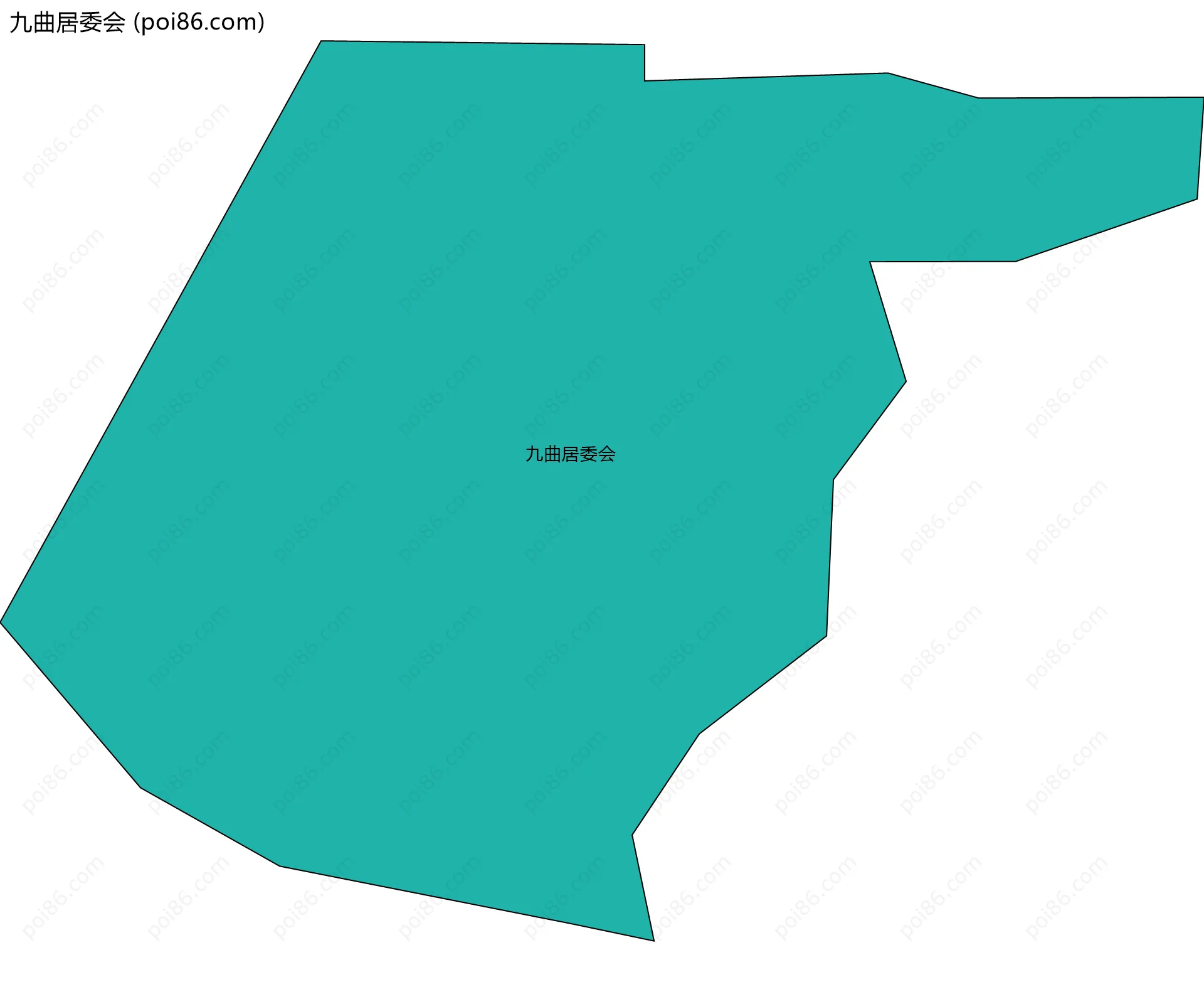 九曲居委会边界地图