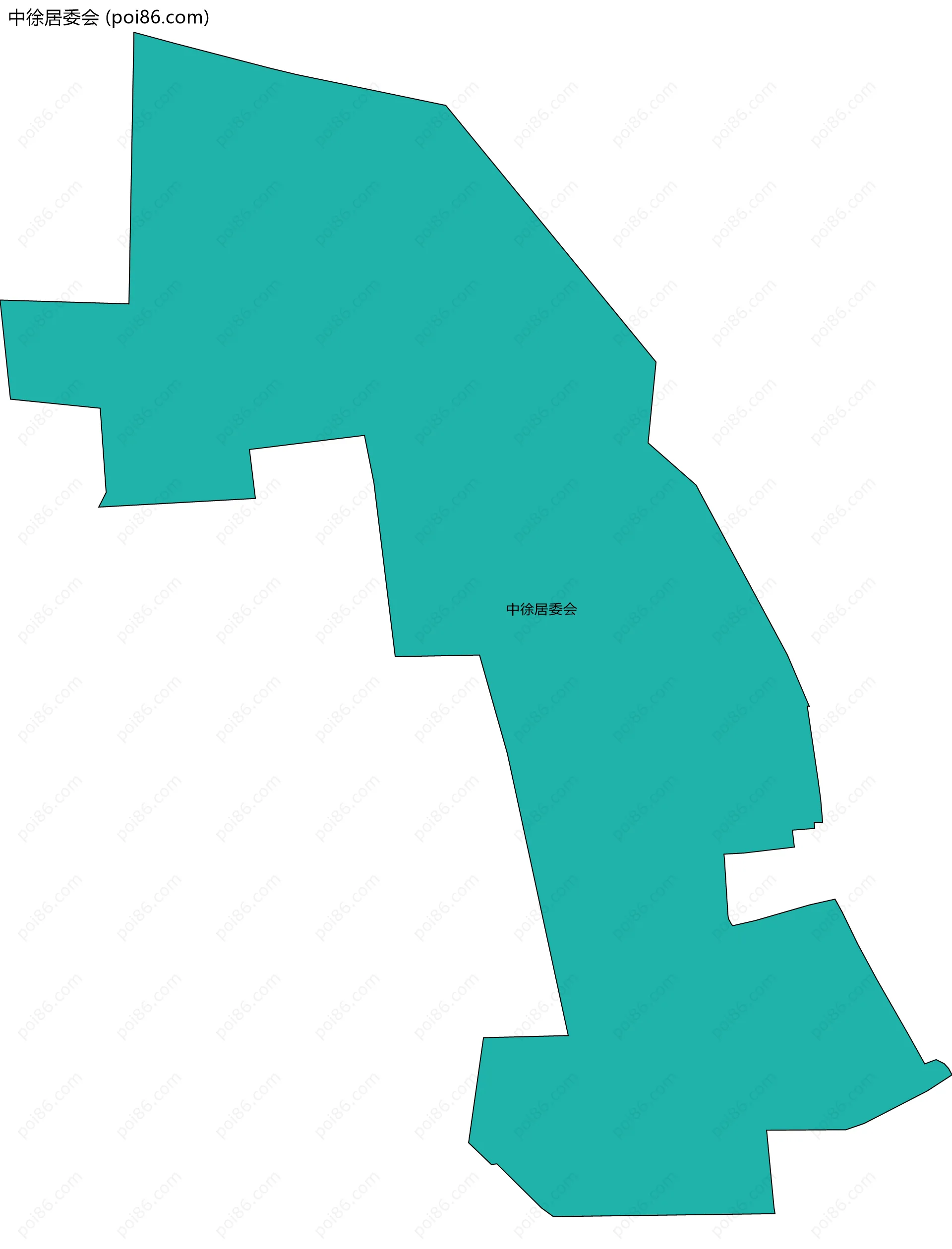 中徐居委会边界地图