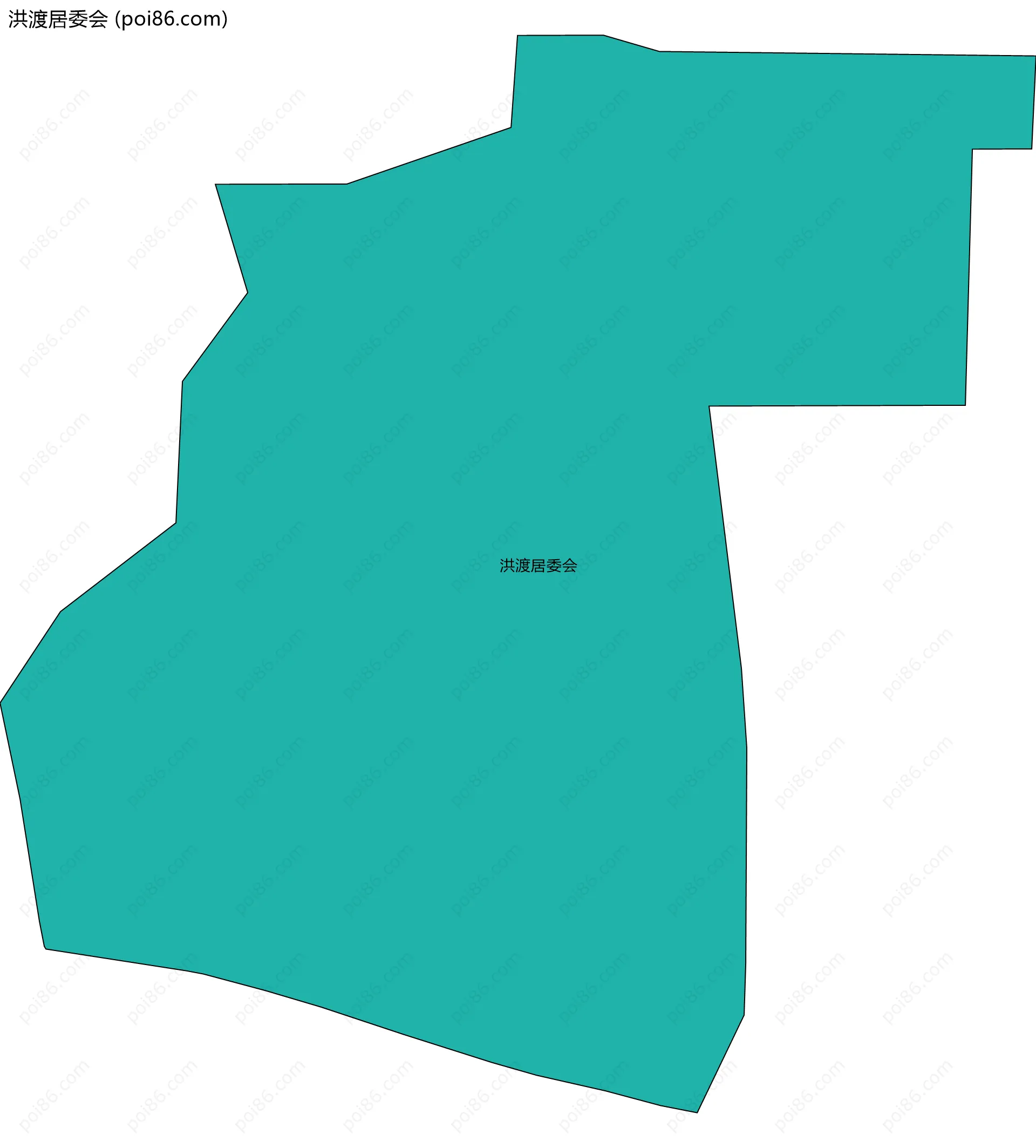 洪渡居委会边界地图