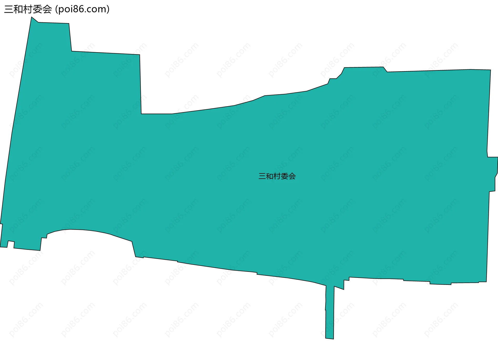 三和村委会边界地图