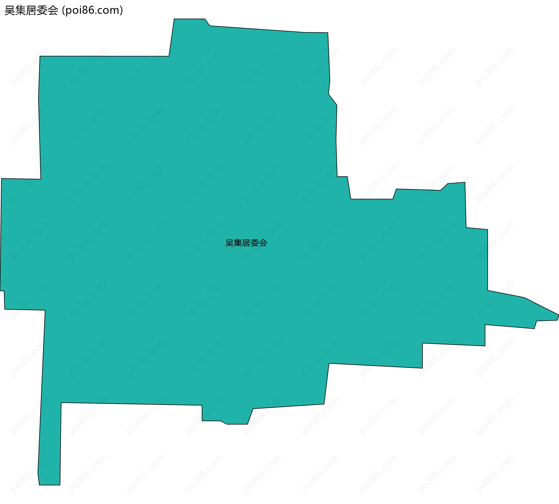吴集居委会边界地图