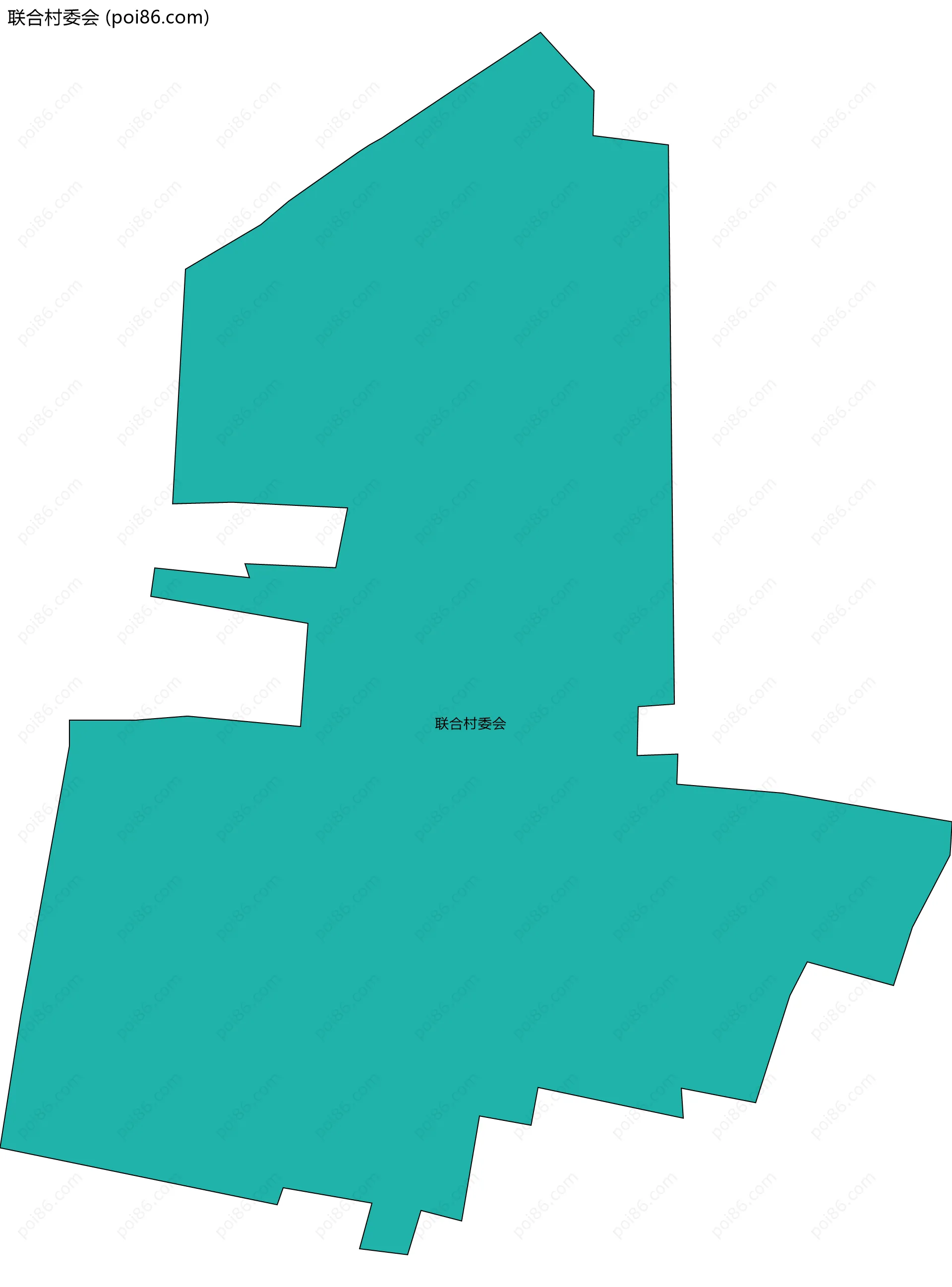 联合村委会边界地图
