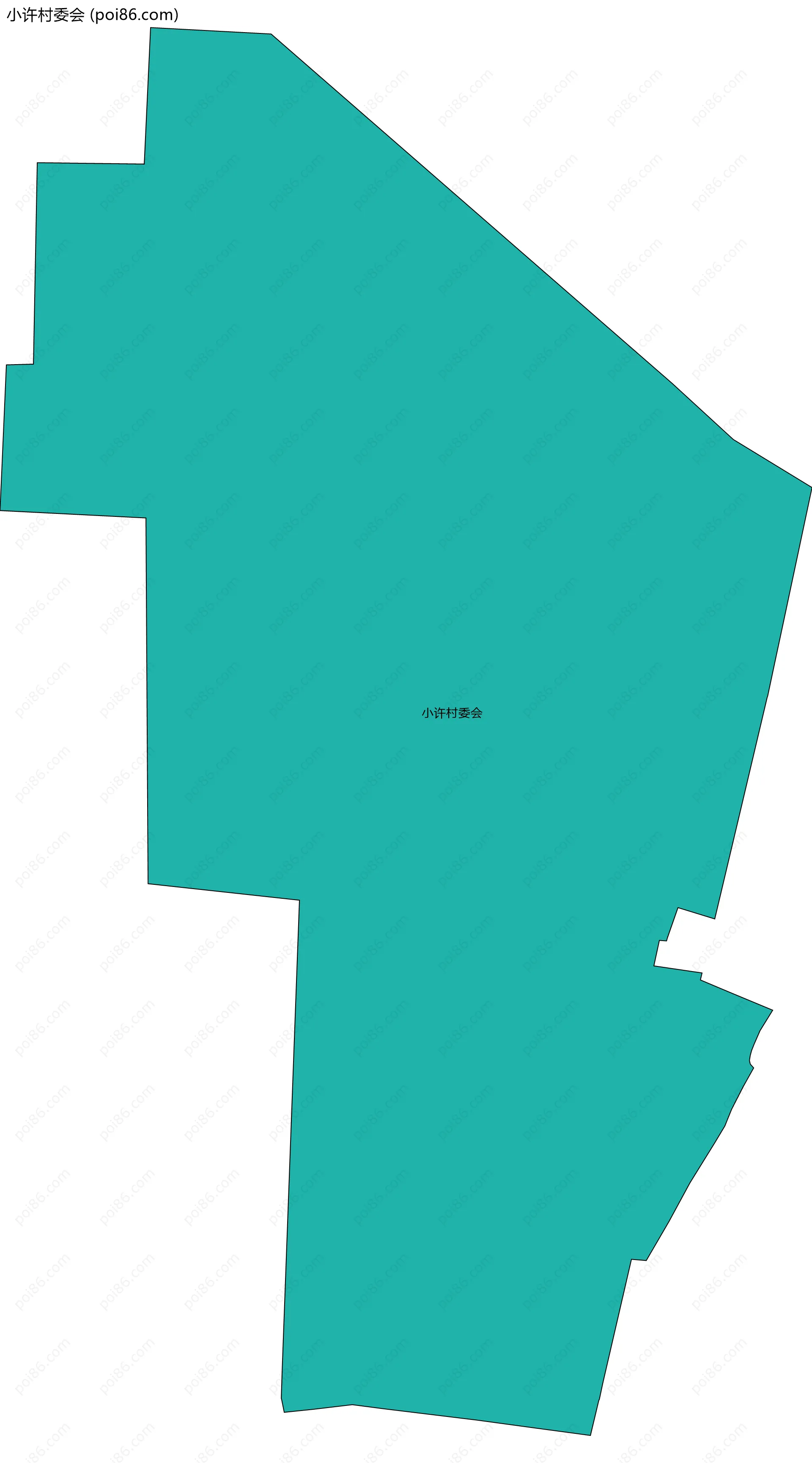 小许村委会边界地图