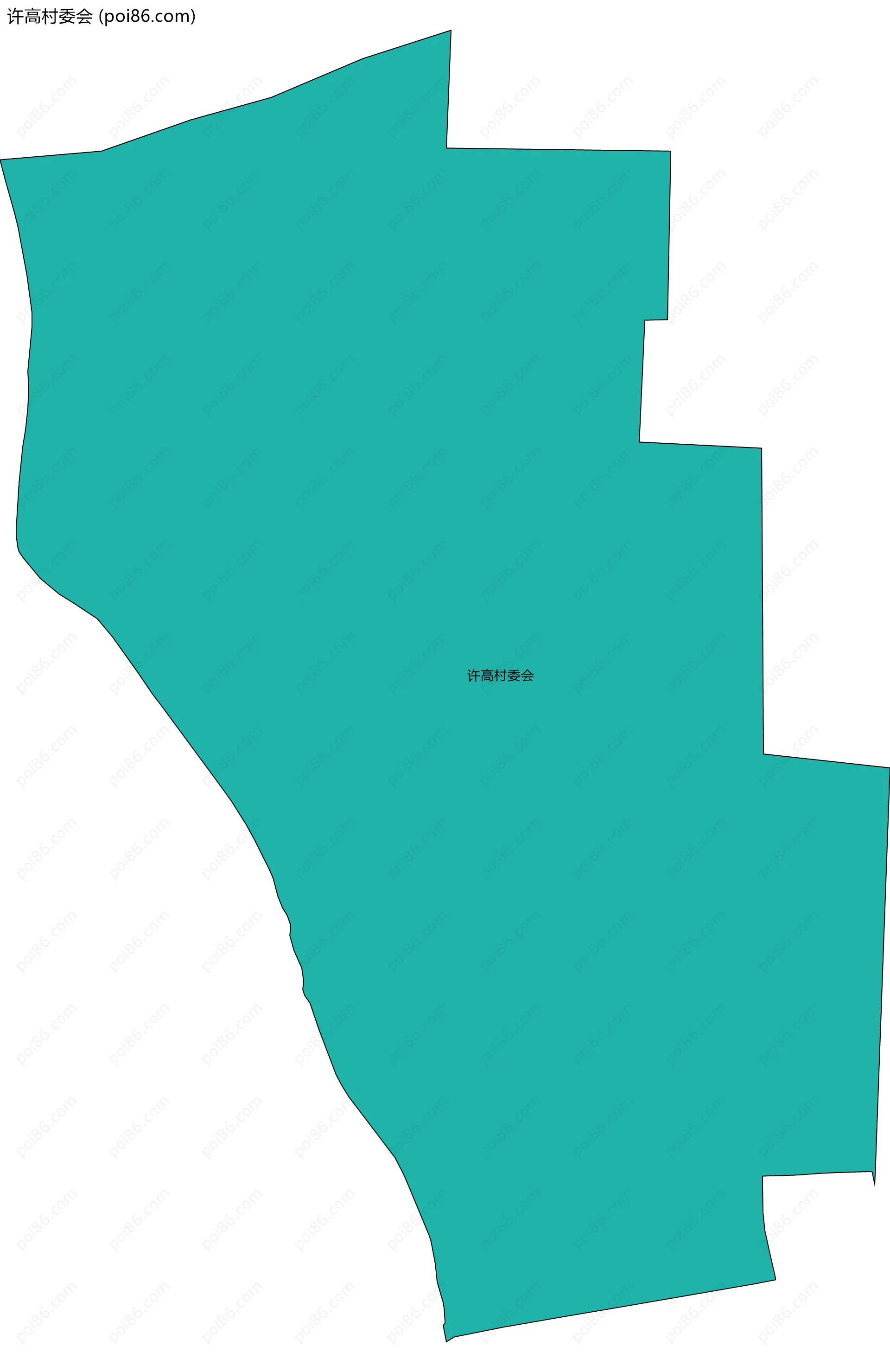 许高村委会边界地图
