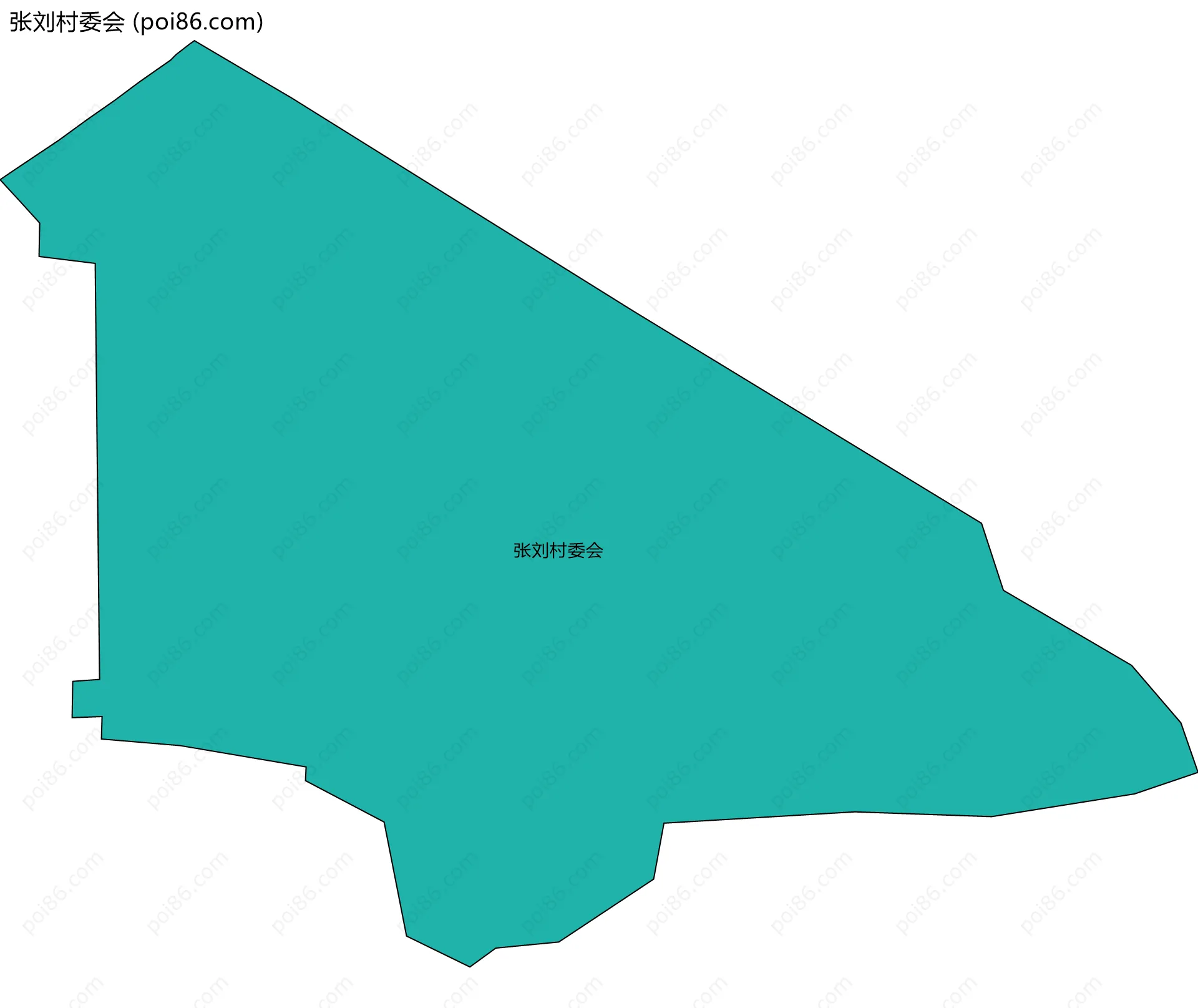 张刘村委会边界地图
