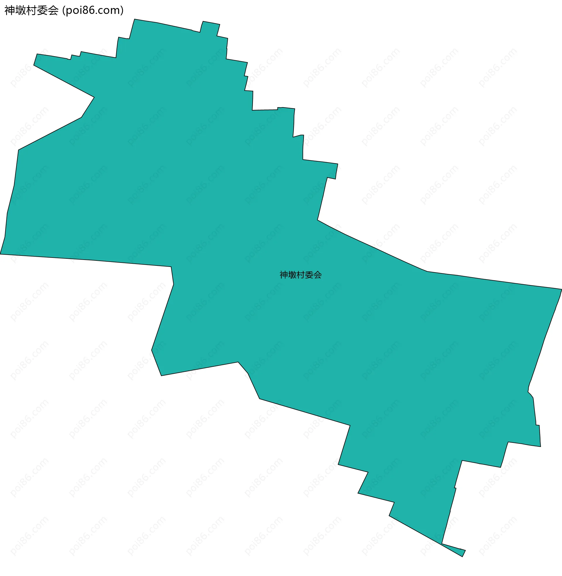 神墩村委会边界地图