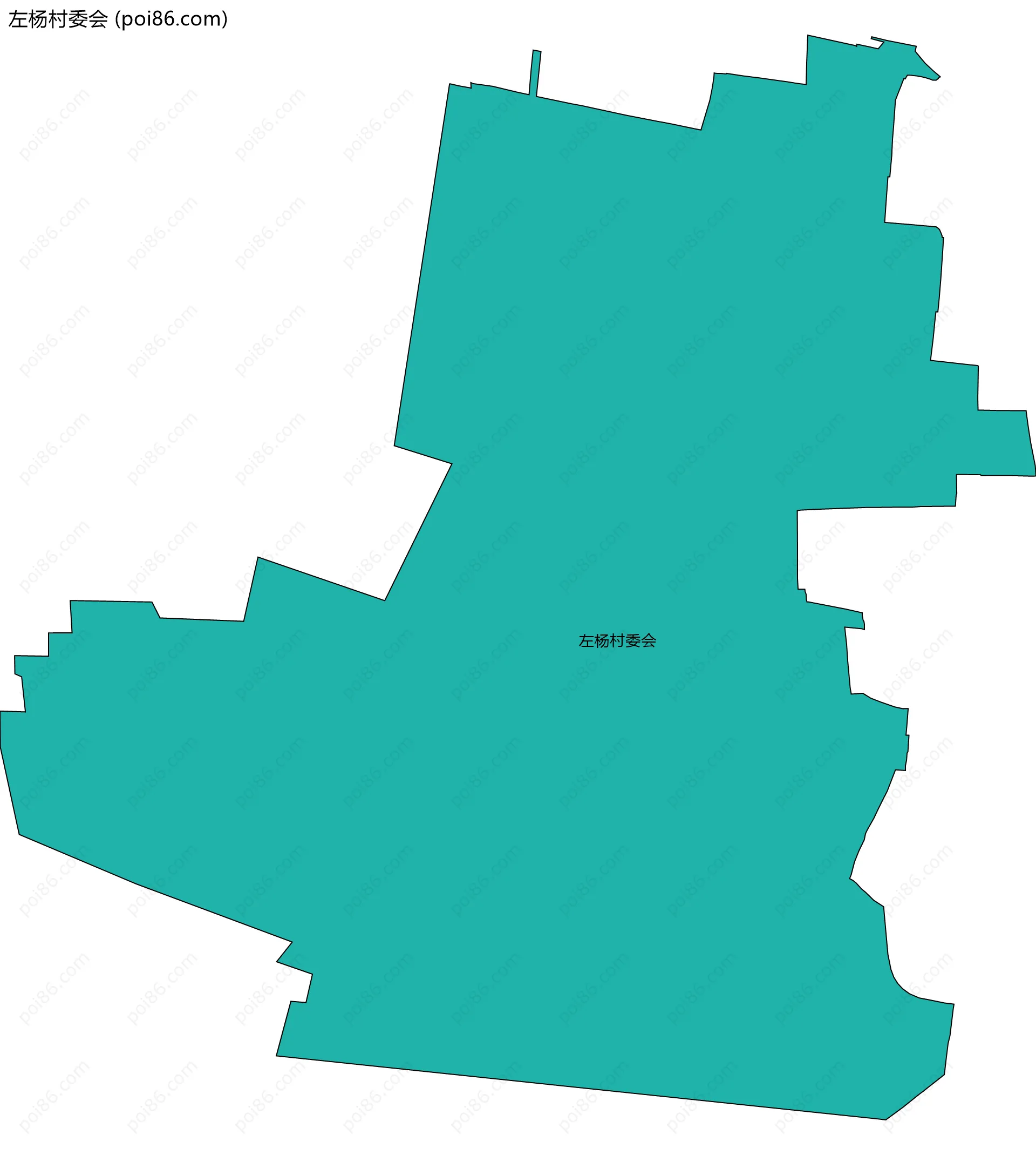 左杨村委会边界地图