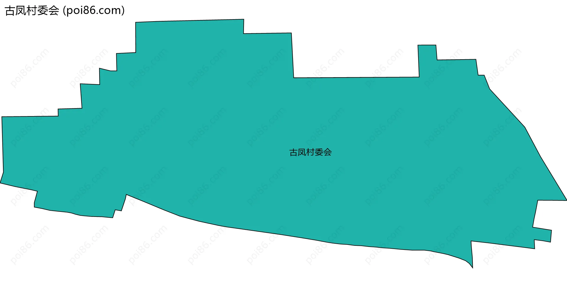 古凤村委会边界地图