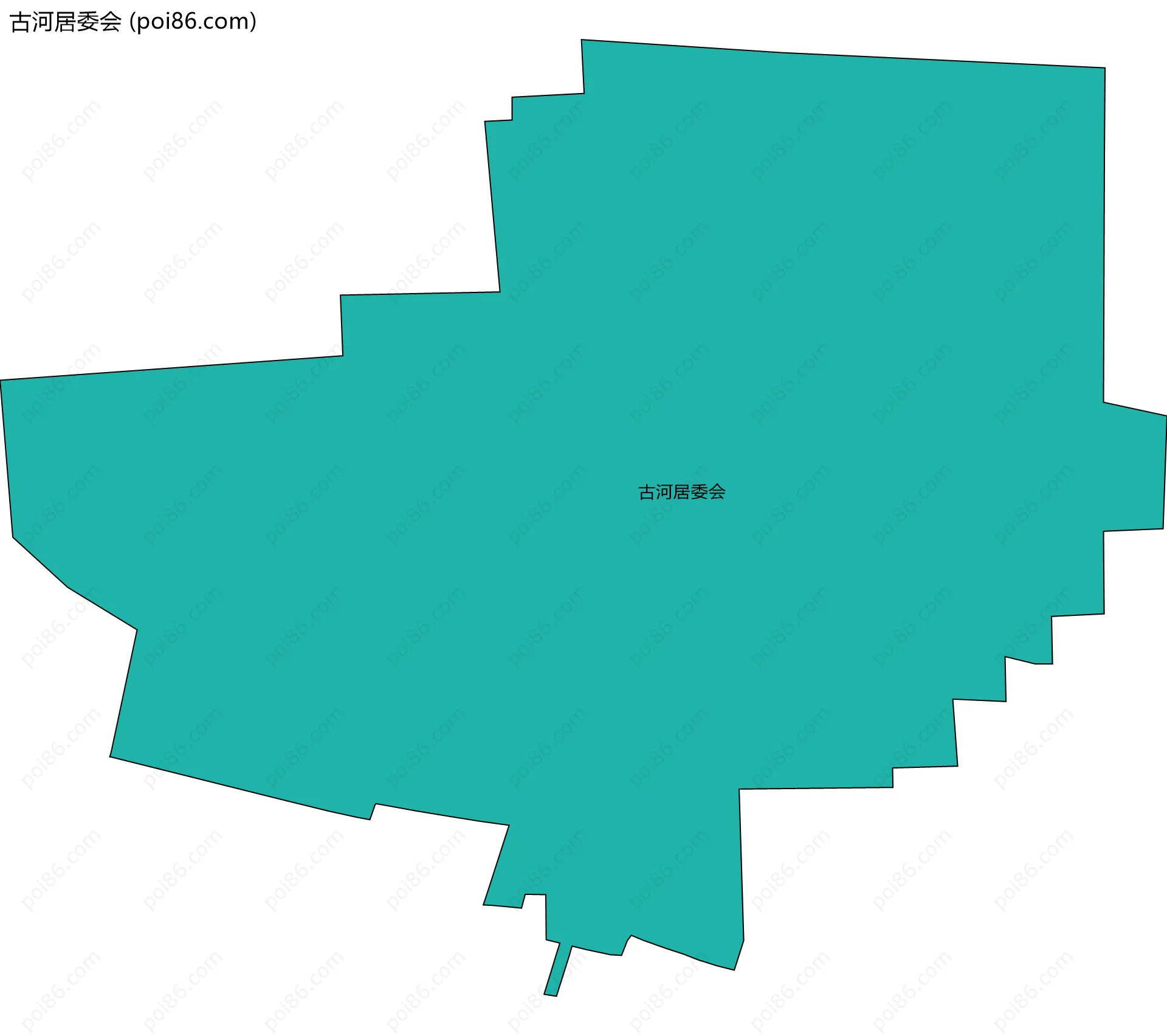 古河居委会边界地图