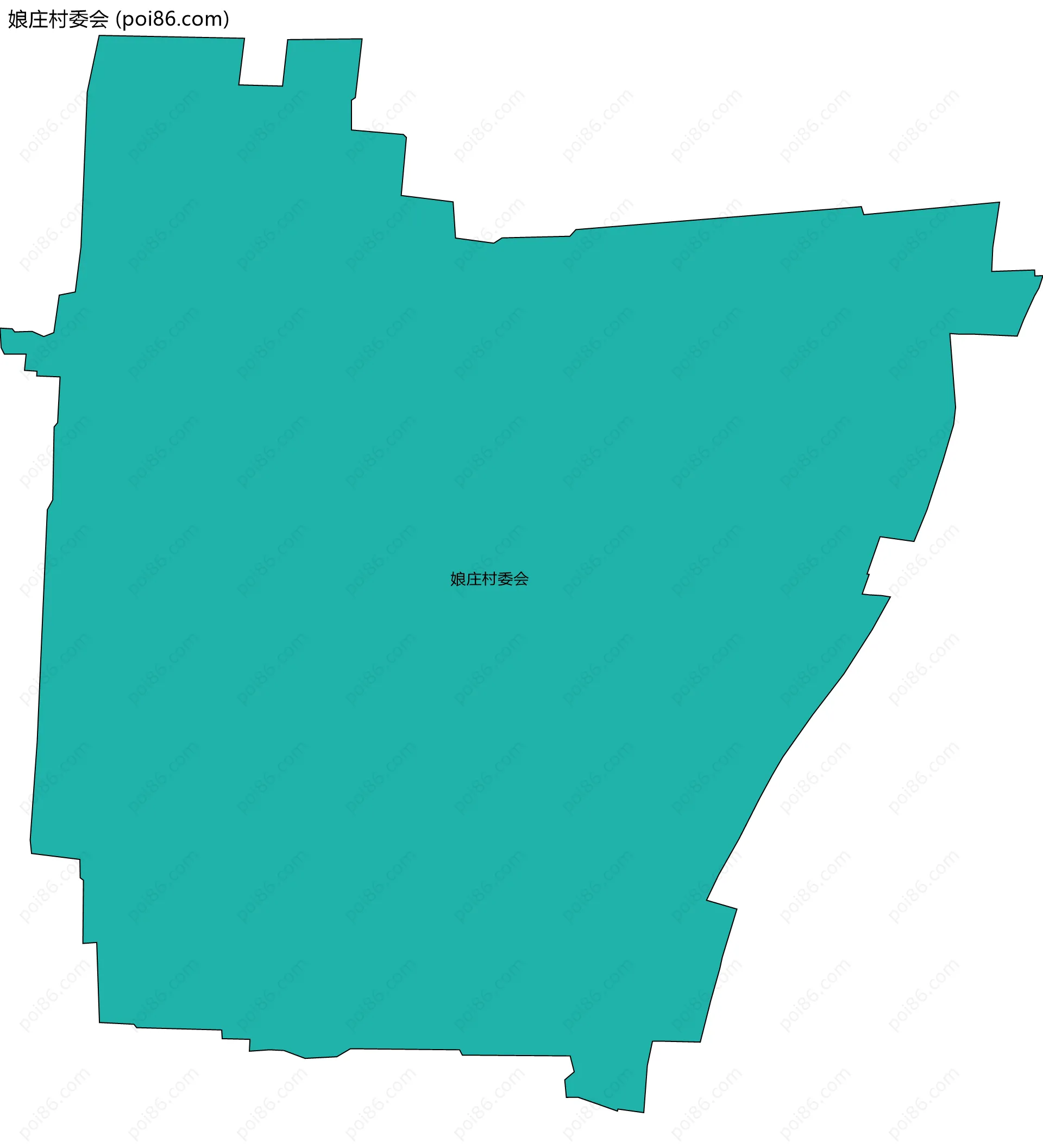 娘庄村委会边界地图