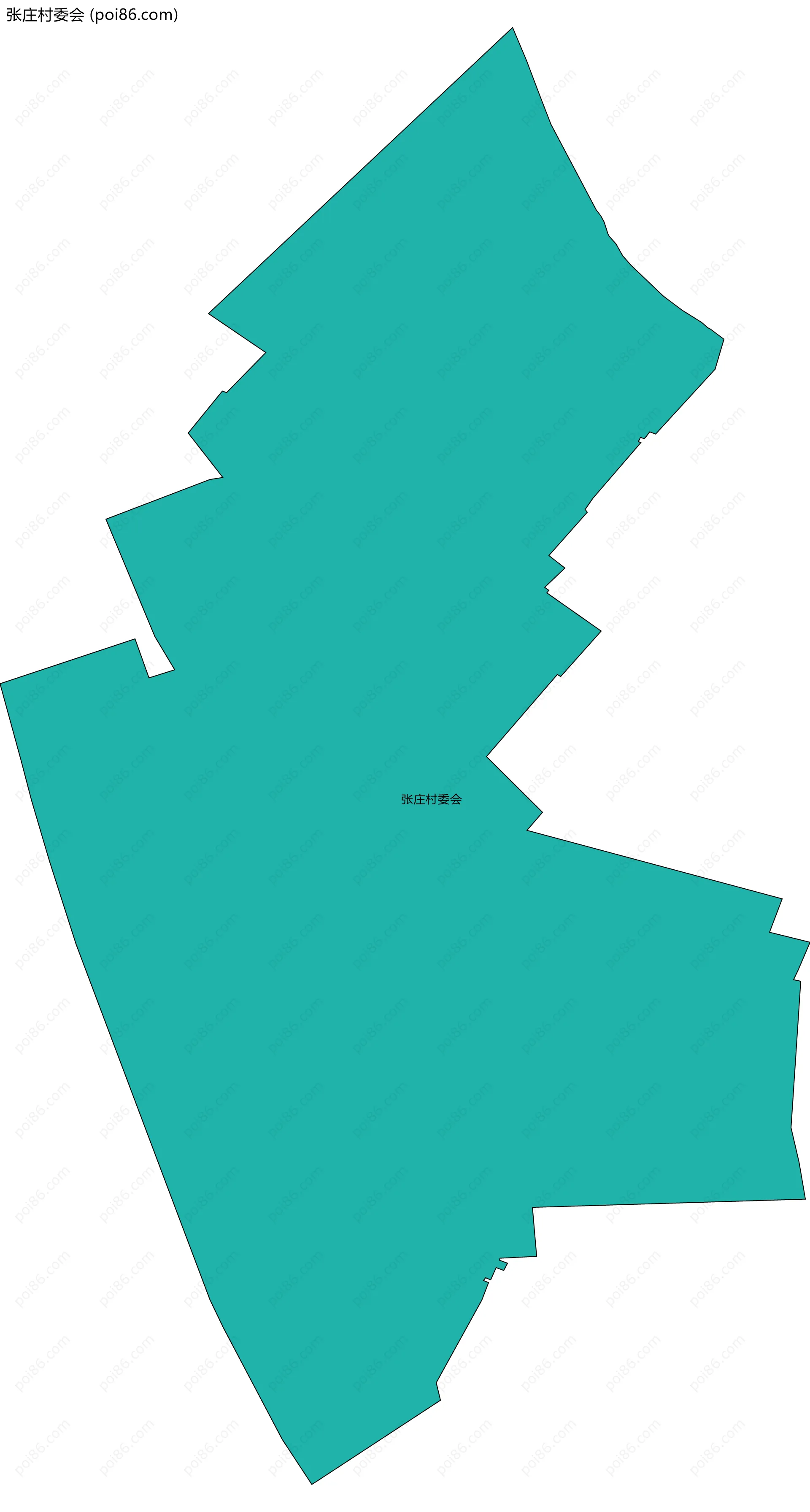 张庄村委会边界地图