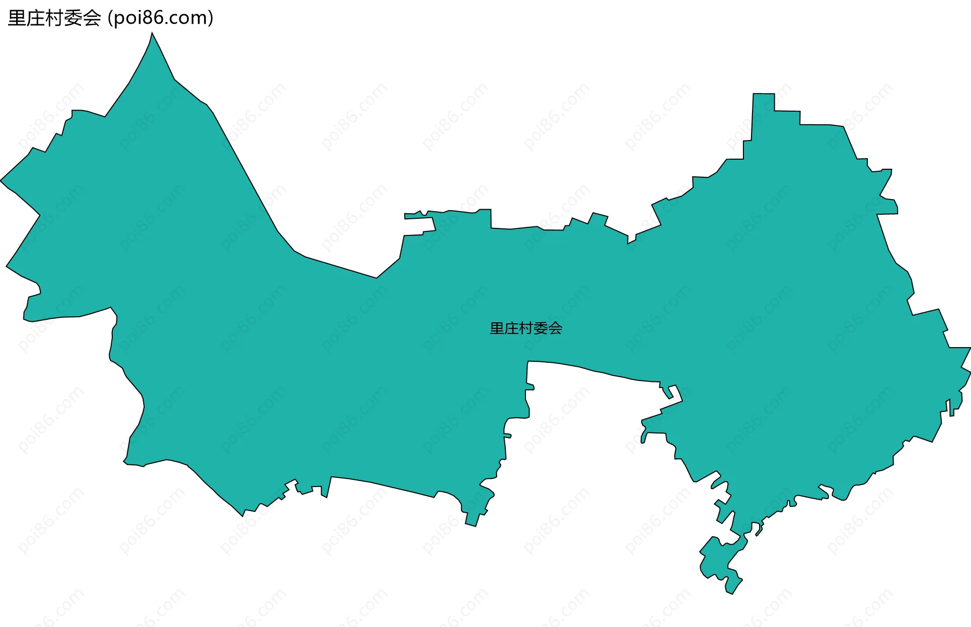 里庄村委会边界地图