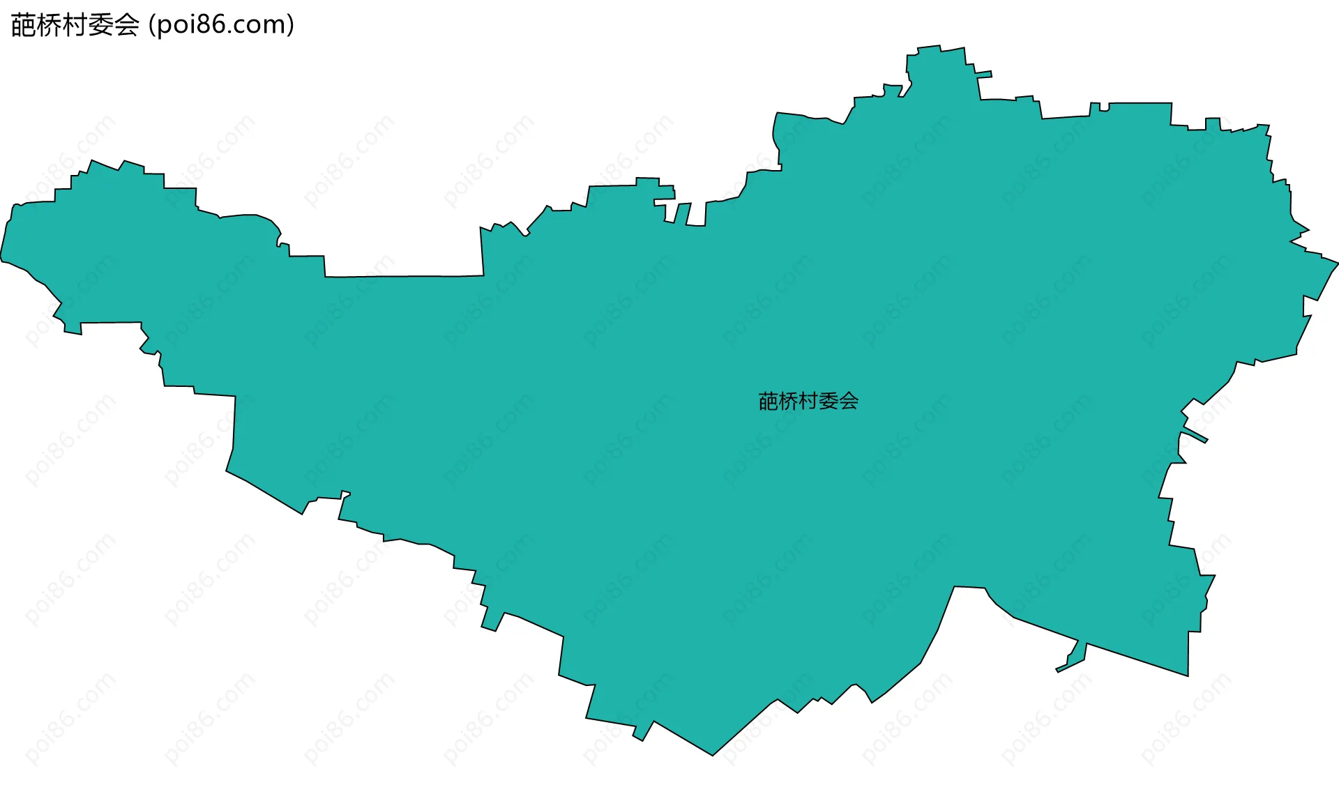 葩桥村委会边界地图
