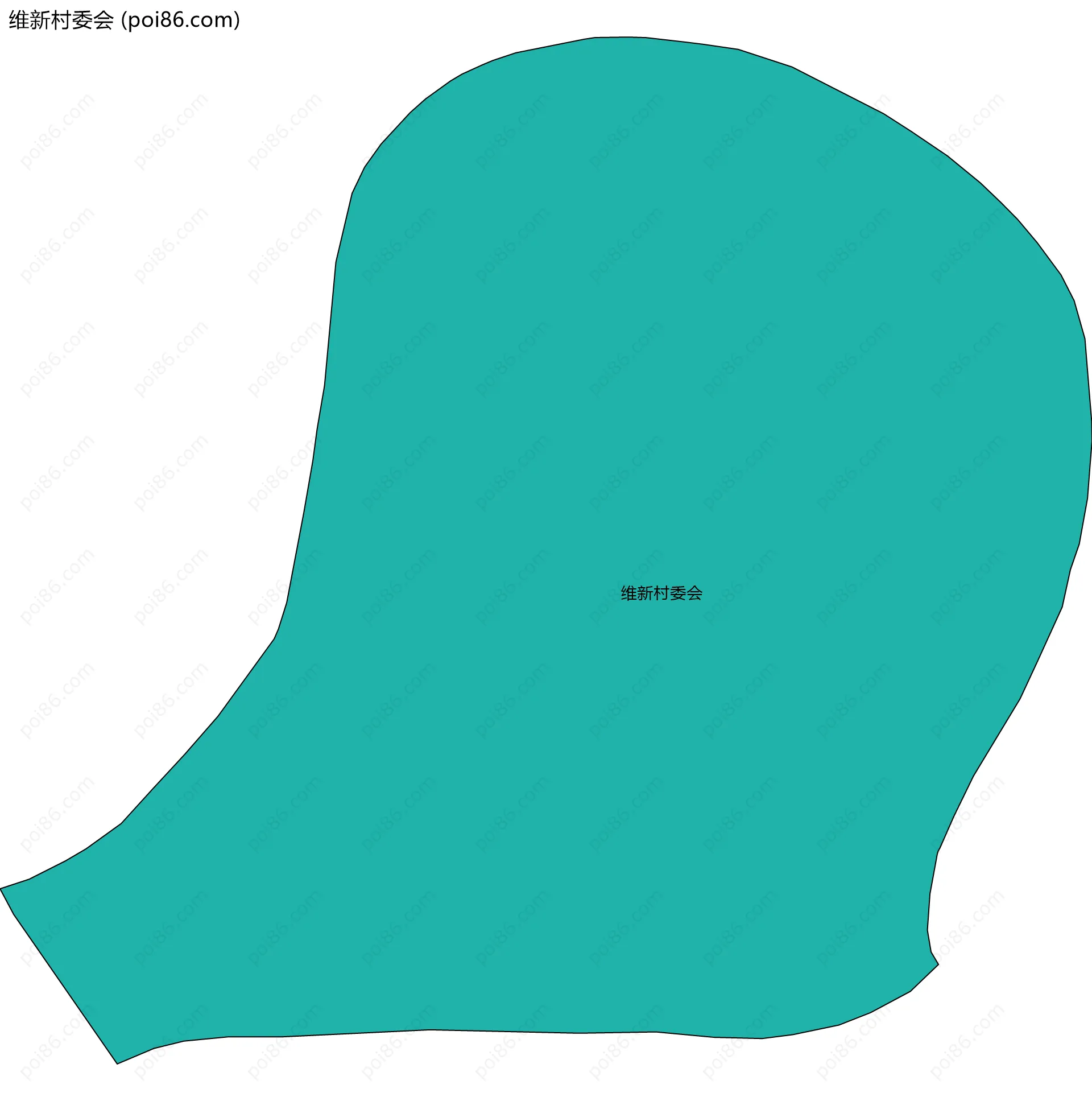 维新村委会边界地图