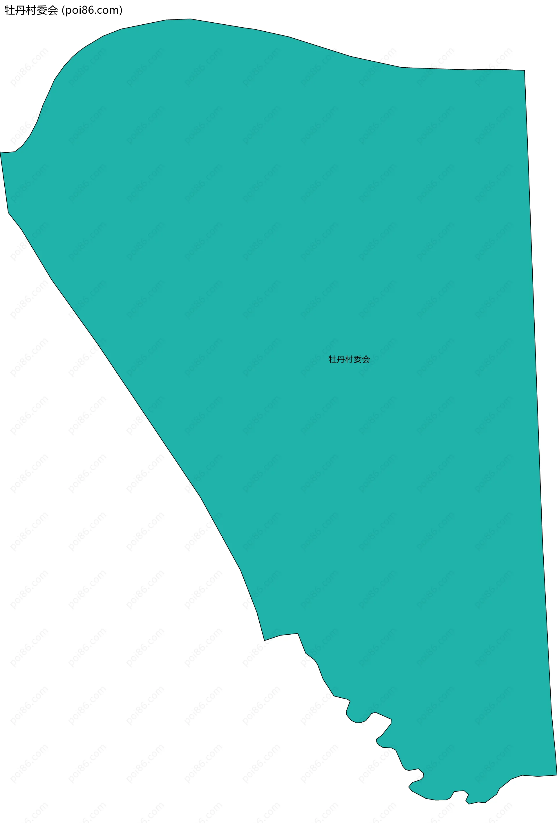 牡丹村委会边界地图