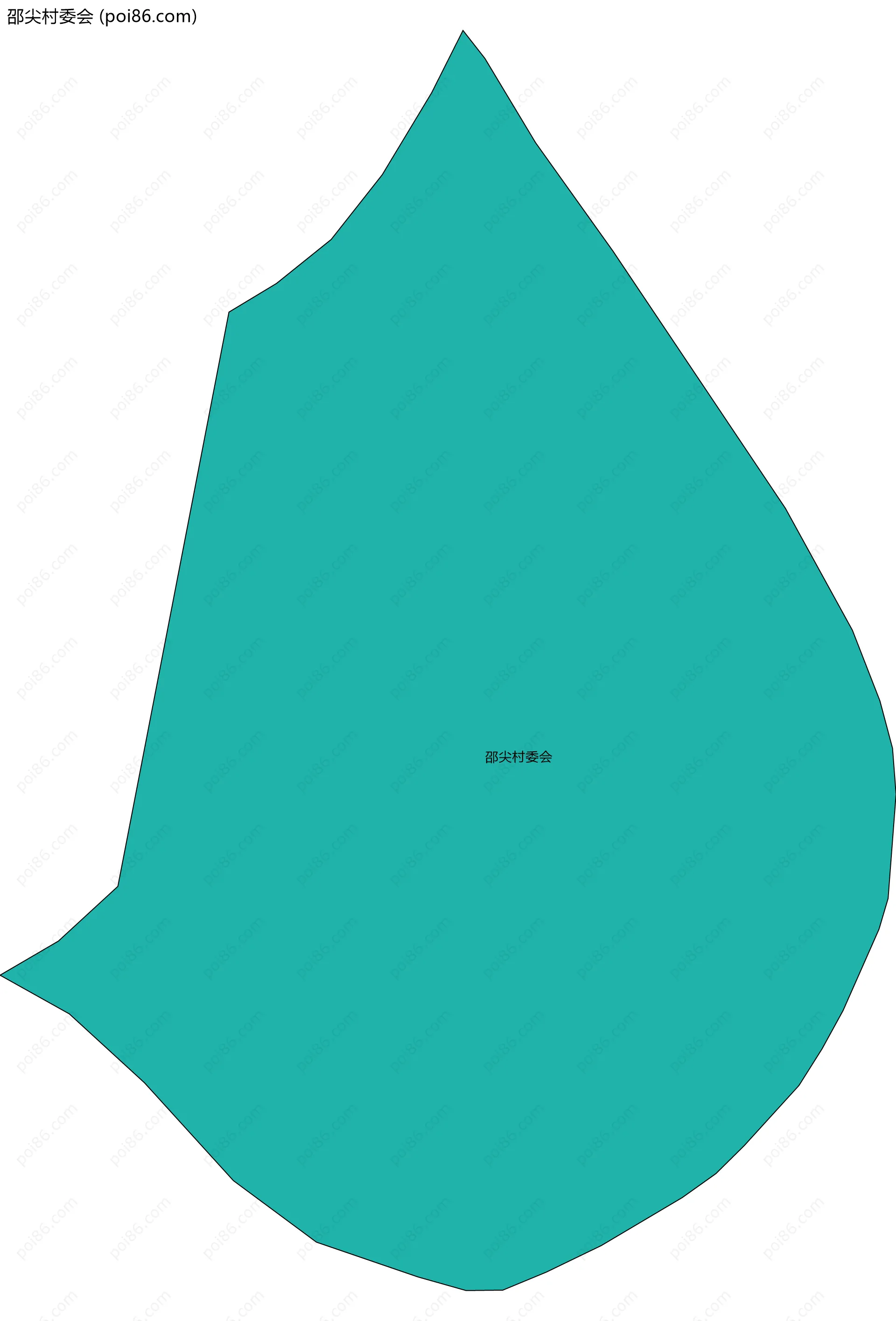 邵尖村委会边界地图