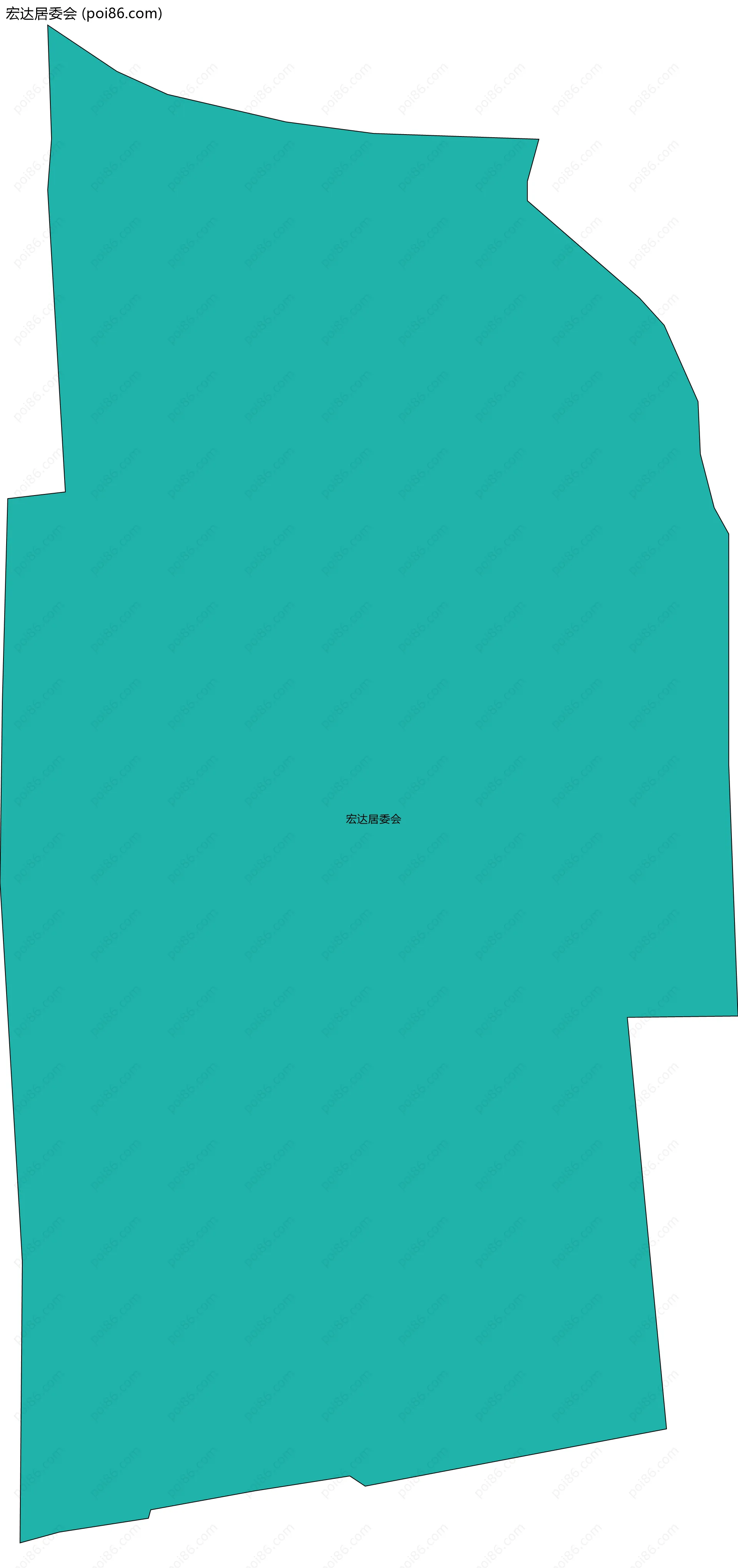 宏达居委会边界地图