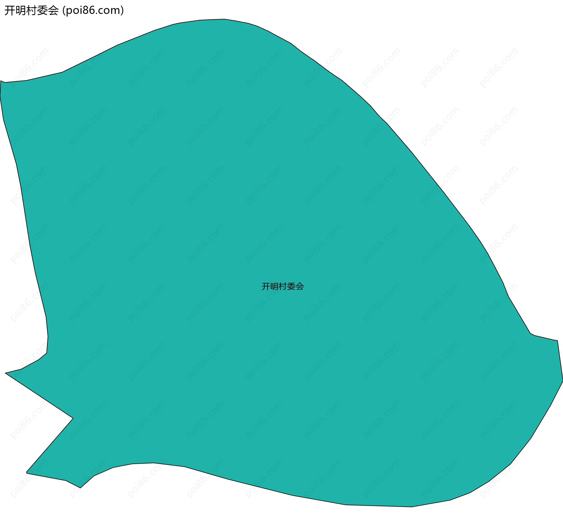 开明村委会边界地图