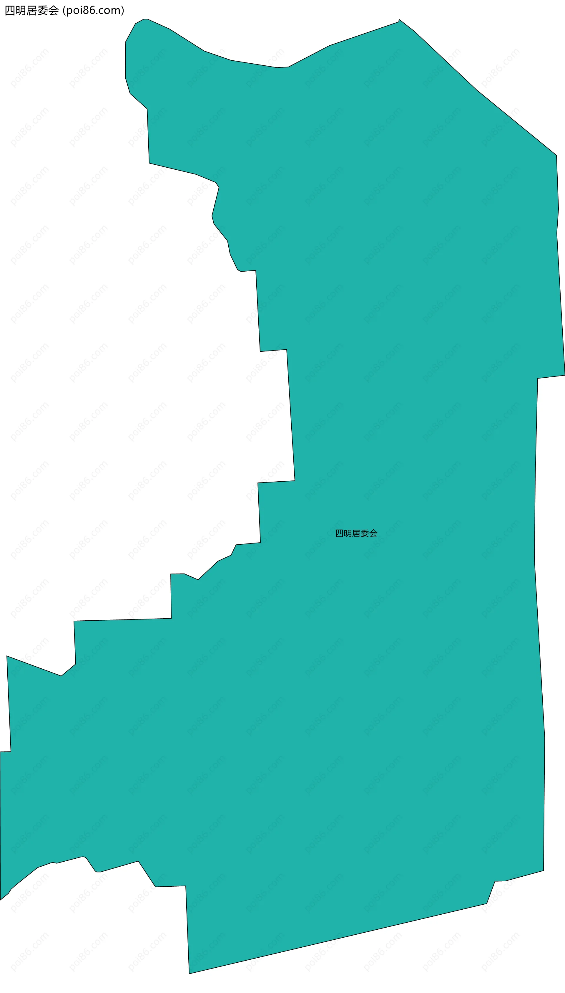 四明居委会边界地图