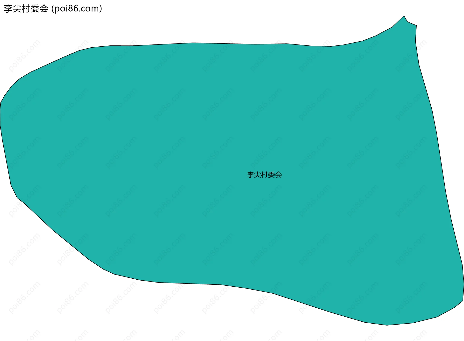 李尖村委会边界地图
