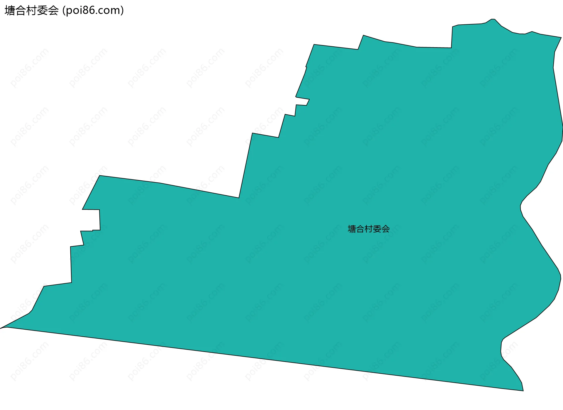 塘合村委会边界地图