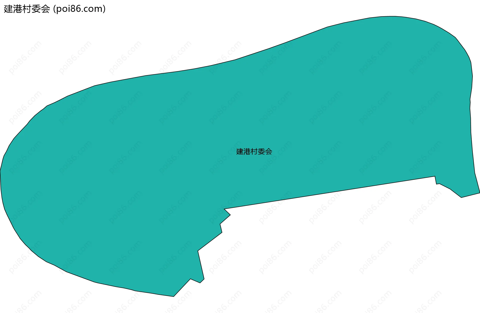 建港村委会边界地图