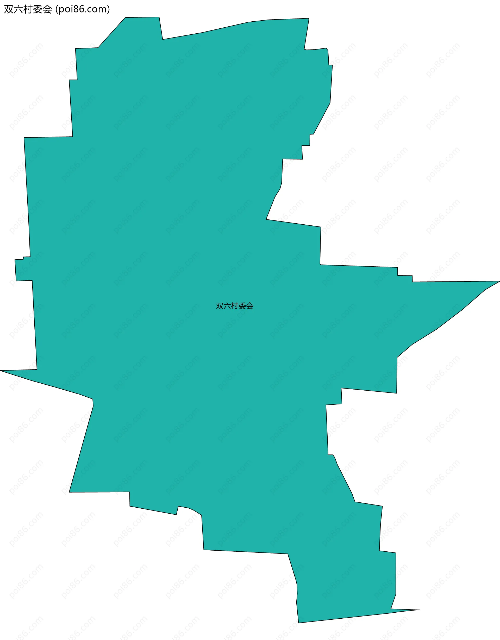 双六村委会边界地图