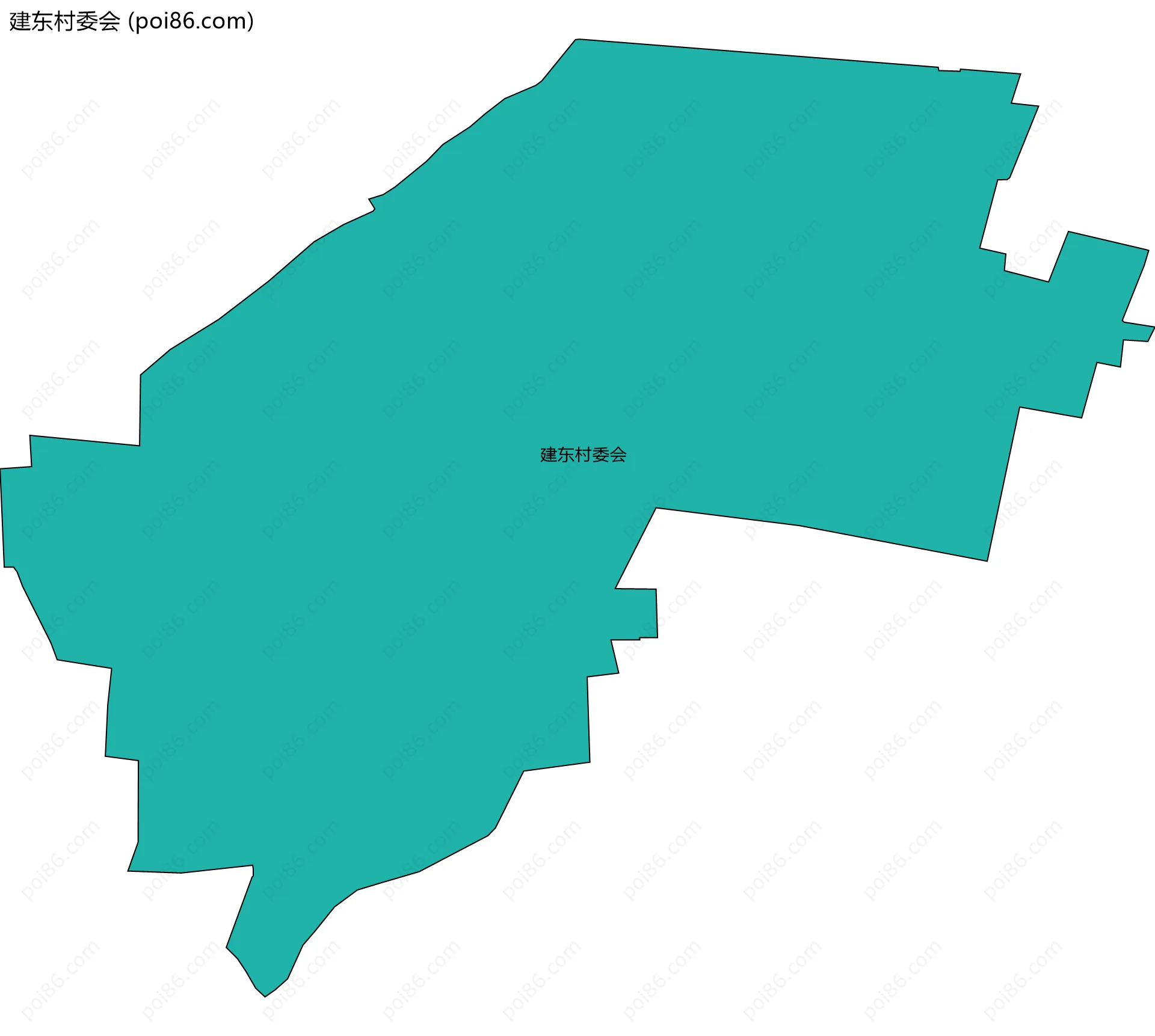 建东村委会边界地图