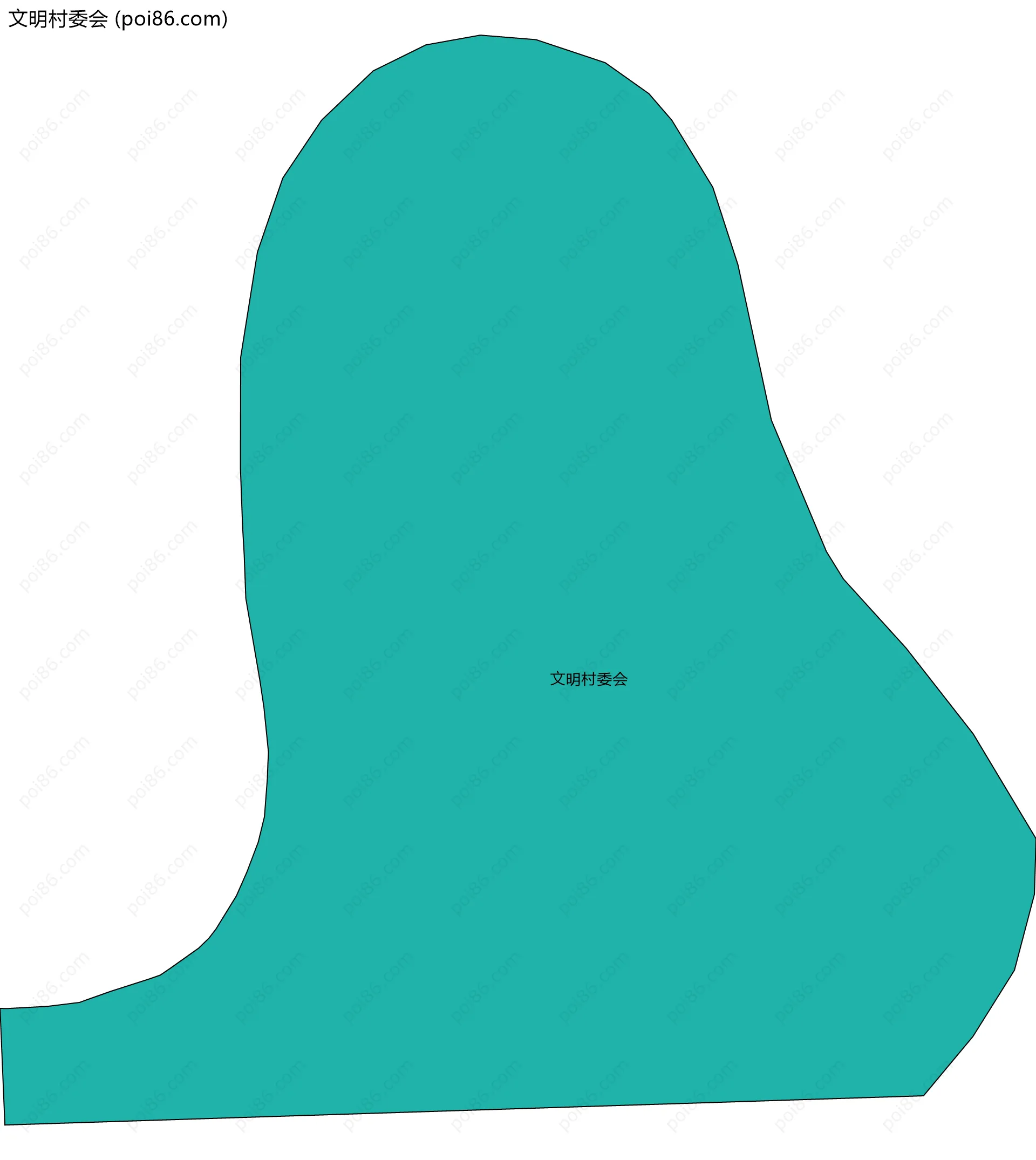 文明村委会边界地图