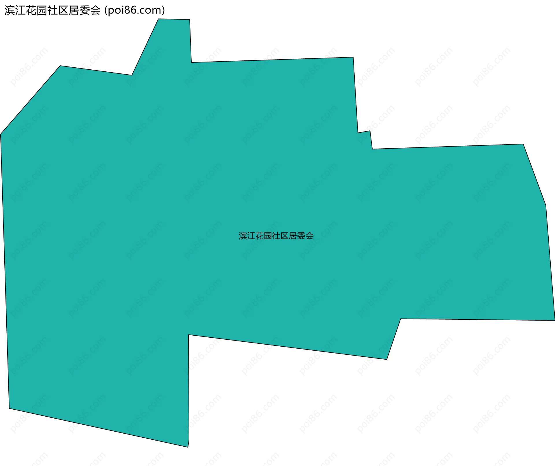 滨江花园社区居委会边界地图