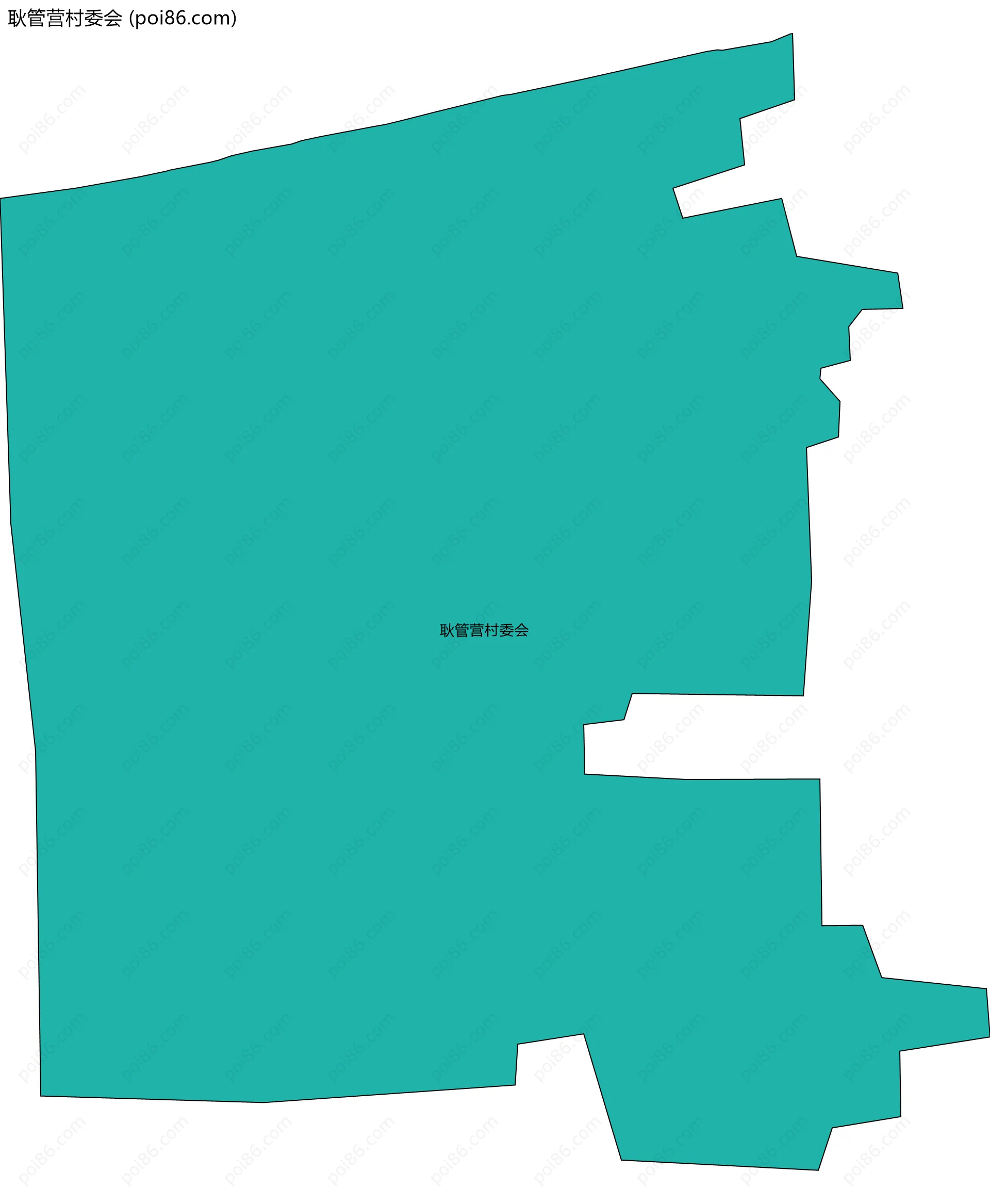 耿管营村委会边界地图